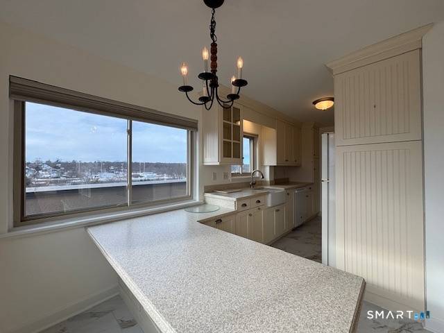 Welcome to Penthouse A at the hi rise building of Washington Mews downtown Stamford, CT.