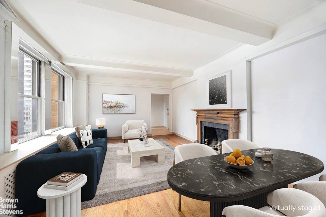 Apartment 15J is a bright, south facing one bedroom home located at the front of the building, offering views that clear the building across the street.