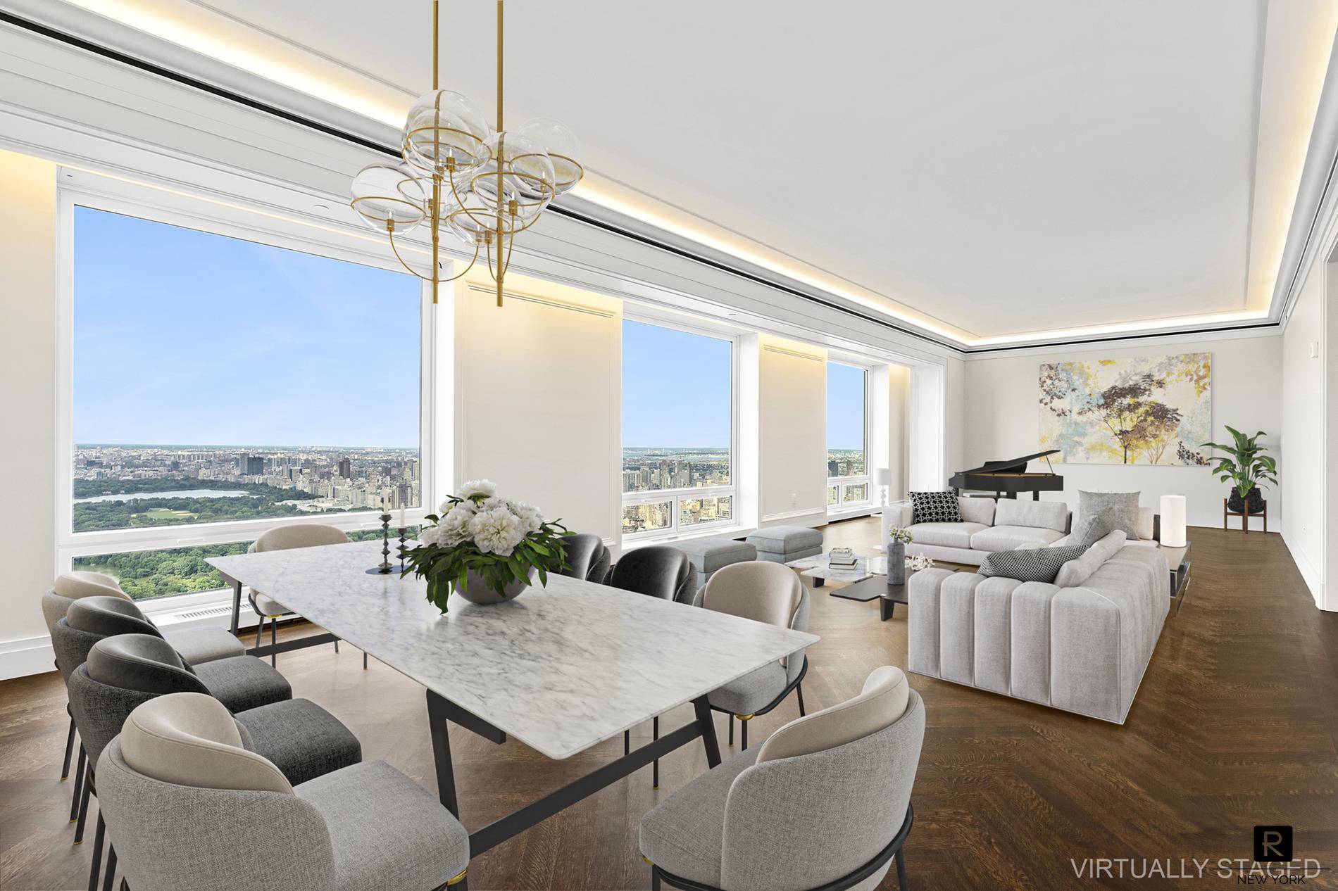 Welcome to your extraordinary new home on the 59th Floor of 220 Central Park South.
