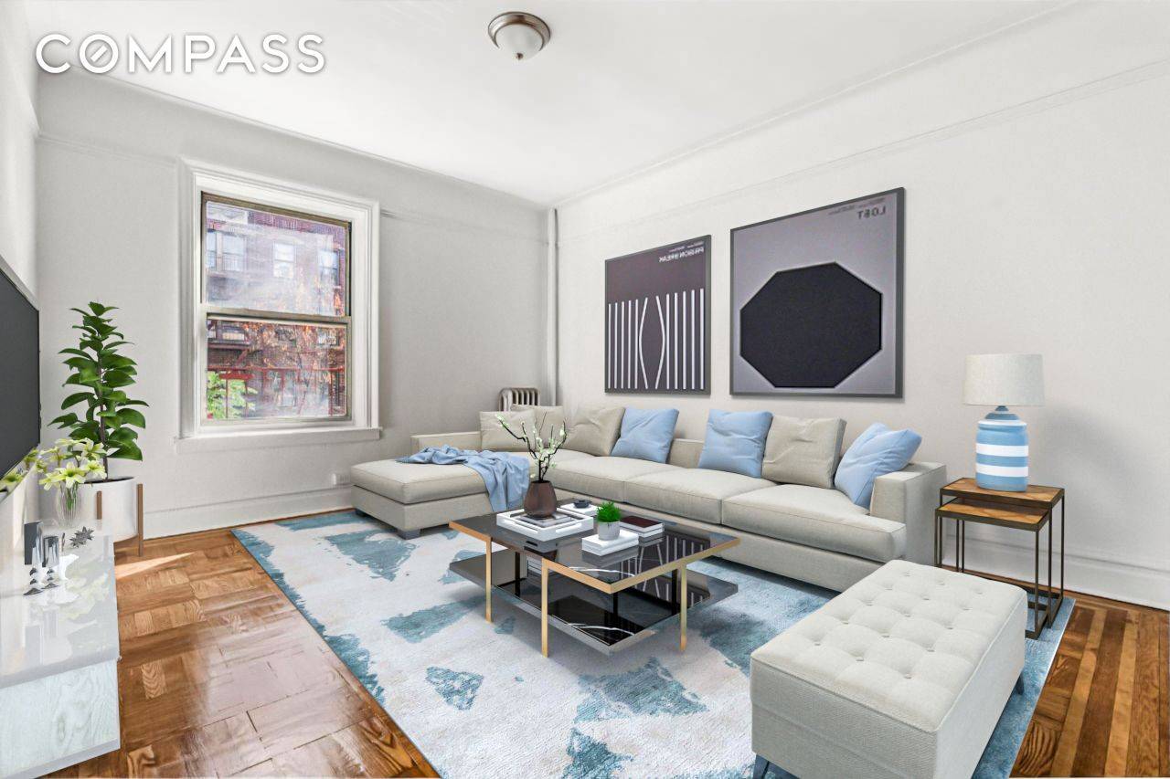 Step into timeless elegance with this inviting one bedroom, one bath HDFC co op in a beautifully preserved Jazz Age pre war building in Crown Heights.