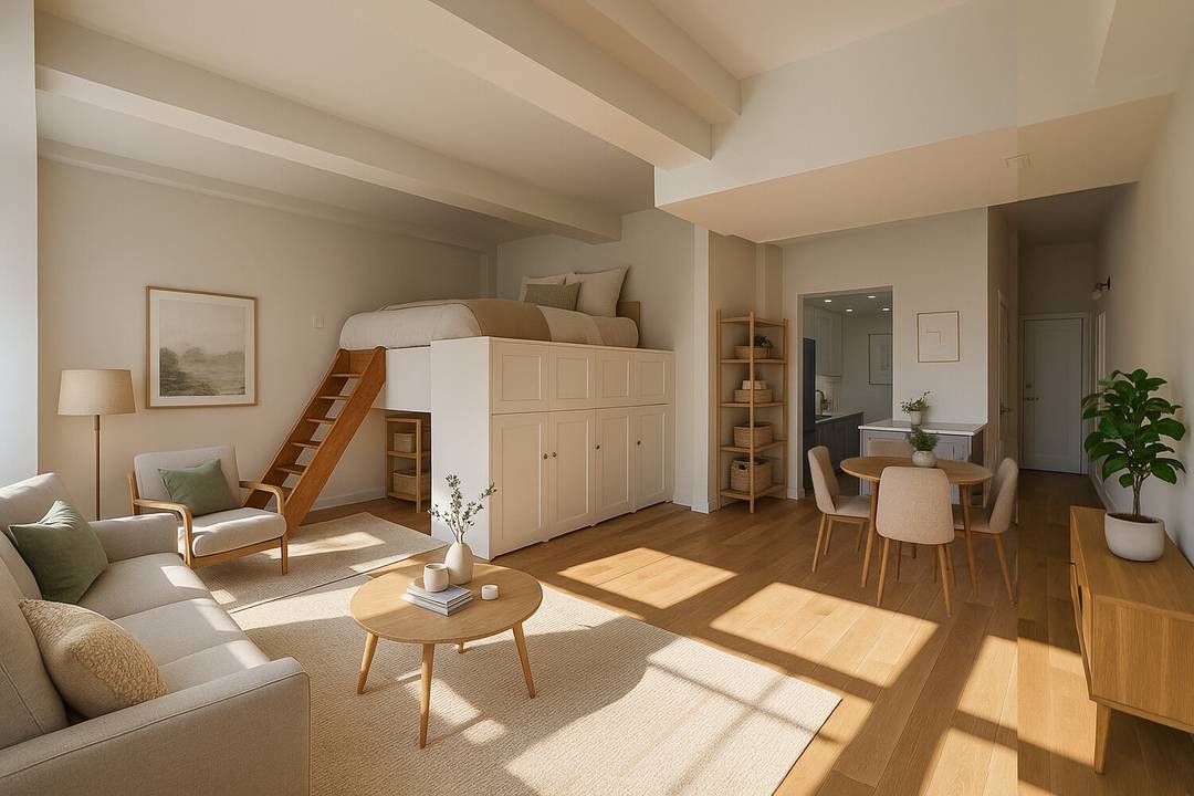 Step into your dream NYC loft fully gut renovated, move in ready, and perched high on the 18th floor with epic East River views.