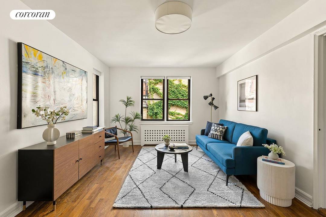 Residence 4A at 157 East 18th Street offers a bright and inviting home in the heart of Gramercy, with lovely views overlooking charming townhouse gardens that bring a sense of ...