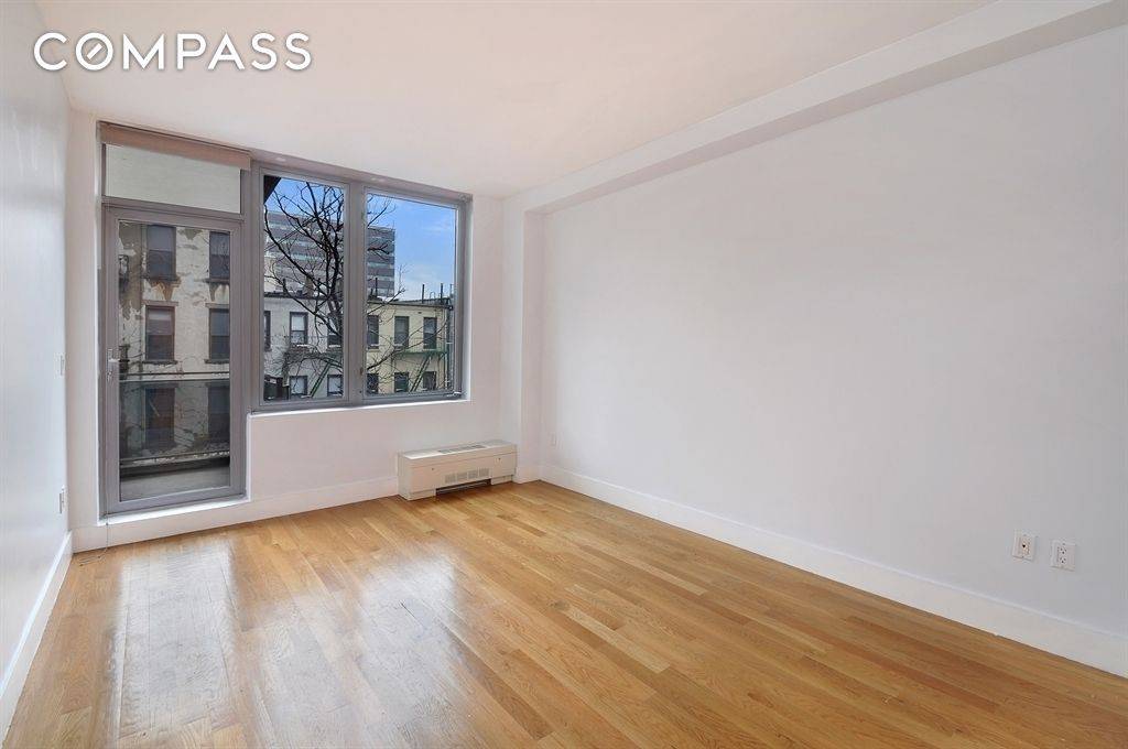 A beautiful, spacious one bedroom with North exposure and charming views located in an amazing new Condominium building in the heart of historic Harlem.