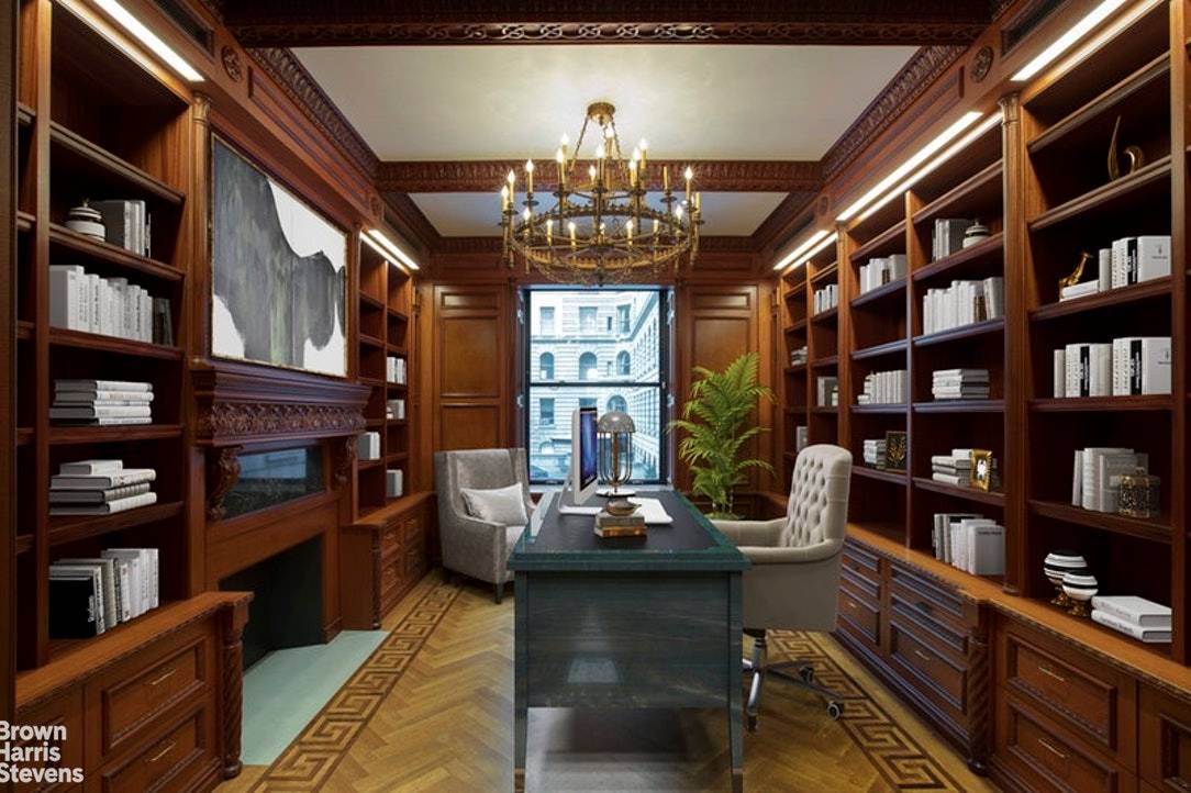 This impeccable 8, 000 square foot approximate grand residence is the largest renovated home ever offered for sale at the historic, landmarked Apthorp Apartments.