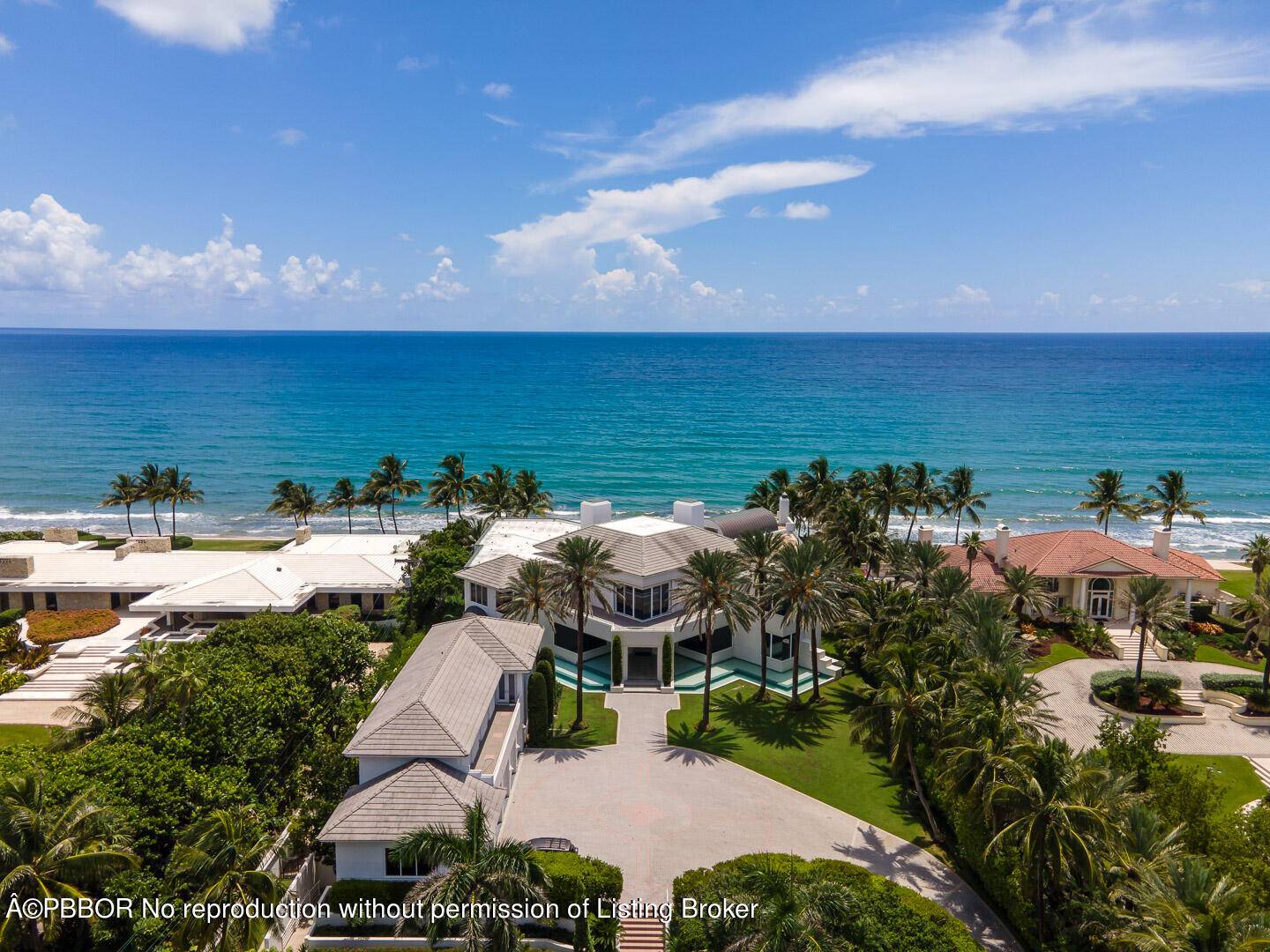 Spectacular Ocean to Lake estate with 7 bedrooms, 8 bathrooms and 3 half baths.