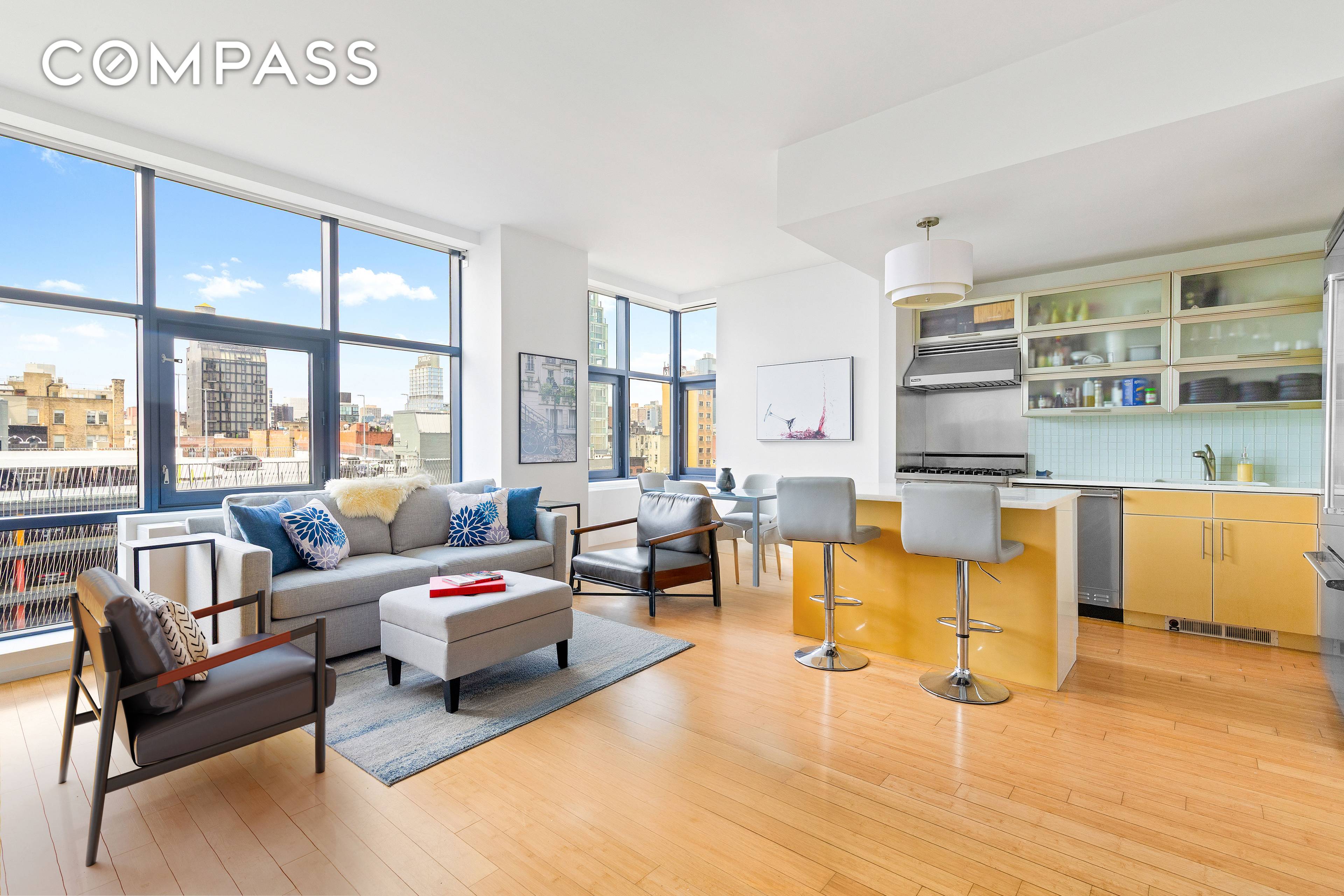Discover the vibrant energy of the Lower East Side from Residence 7A at 105 Norfolk Street.