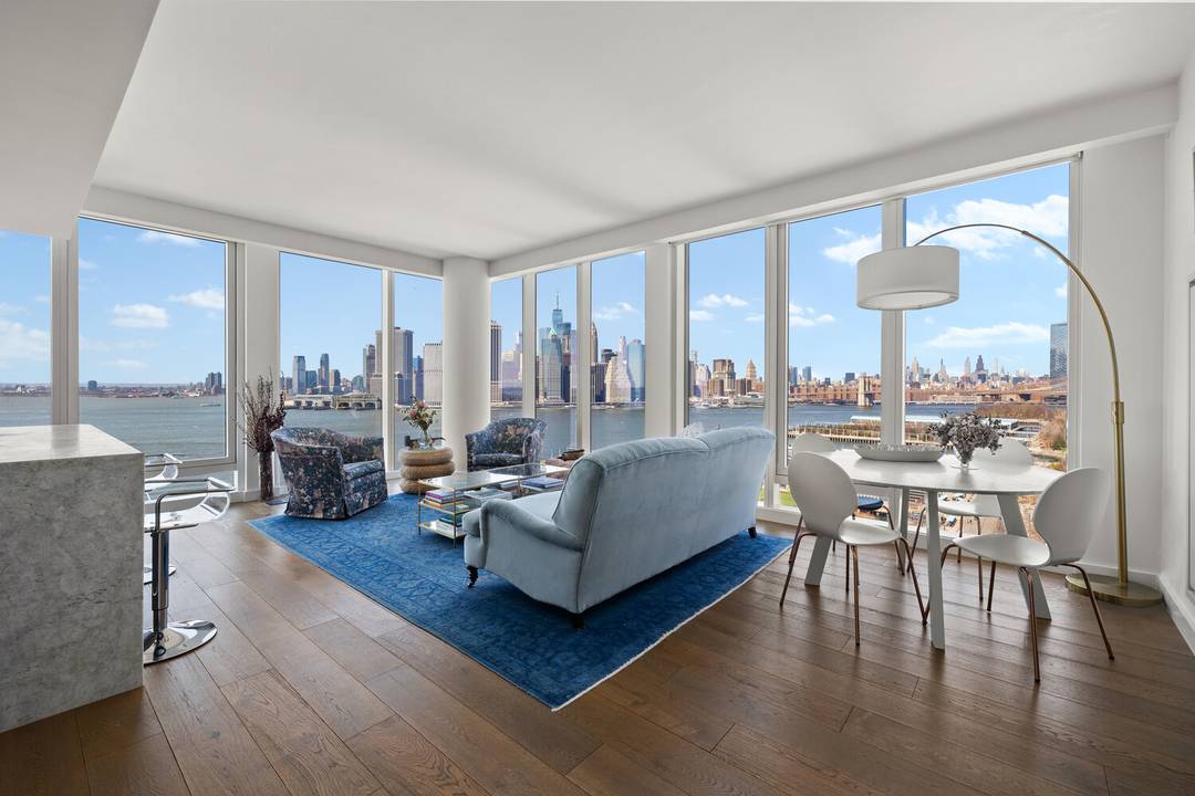 Residence 16B at Quay Tower offers exceptional waterfront living in one of Brooklyn's premier full service buildings.