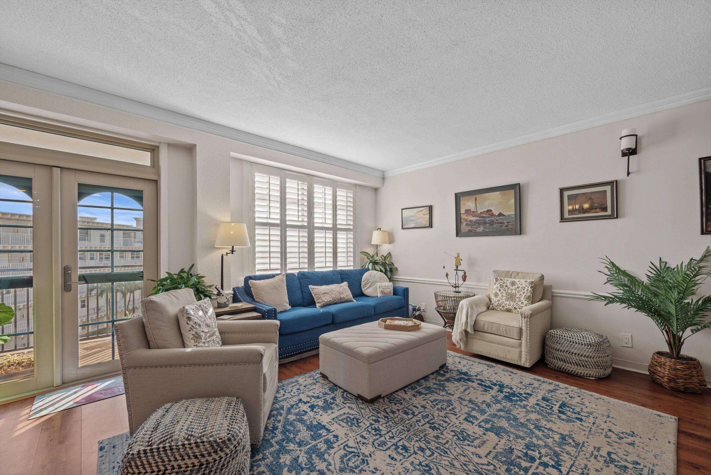 Beautiful two bedroom, two bathroom condo with ocean views at La Bonne Vie, a premier, full amenity oceanfront building in Palm Beach.