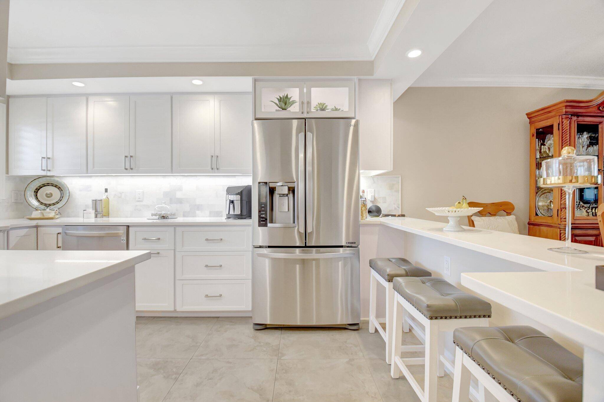 Welcome to this beautifully renovated 2BR 2BA condo in the highly sought after Seagate of Highland Beach, a premier over 55 community.