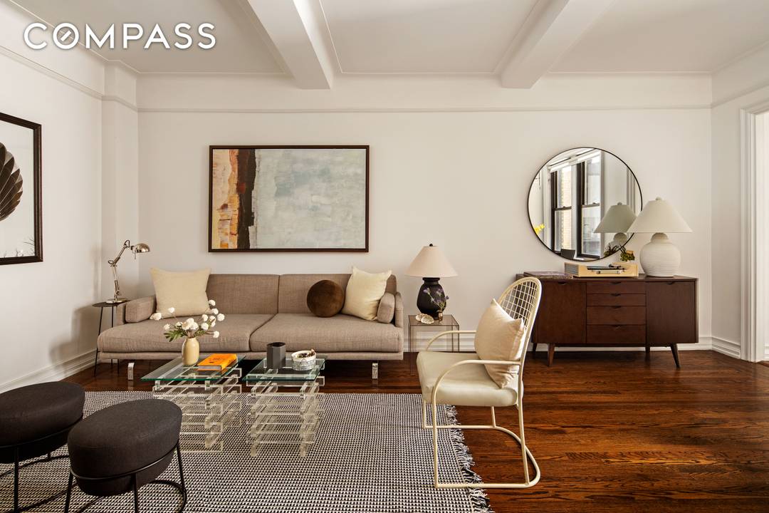 A beautifully gut renovated one bedroom home that blends prewar charm with modern design.