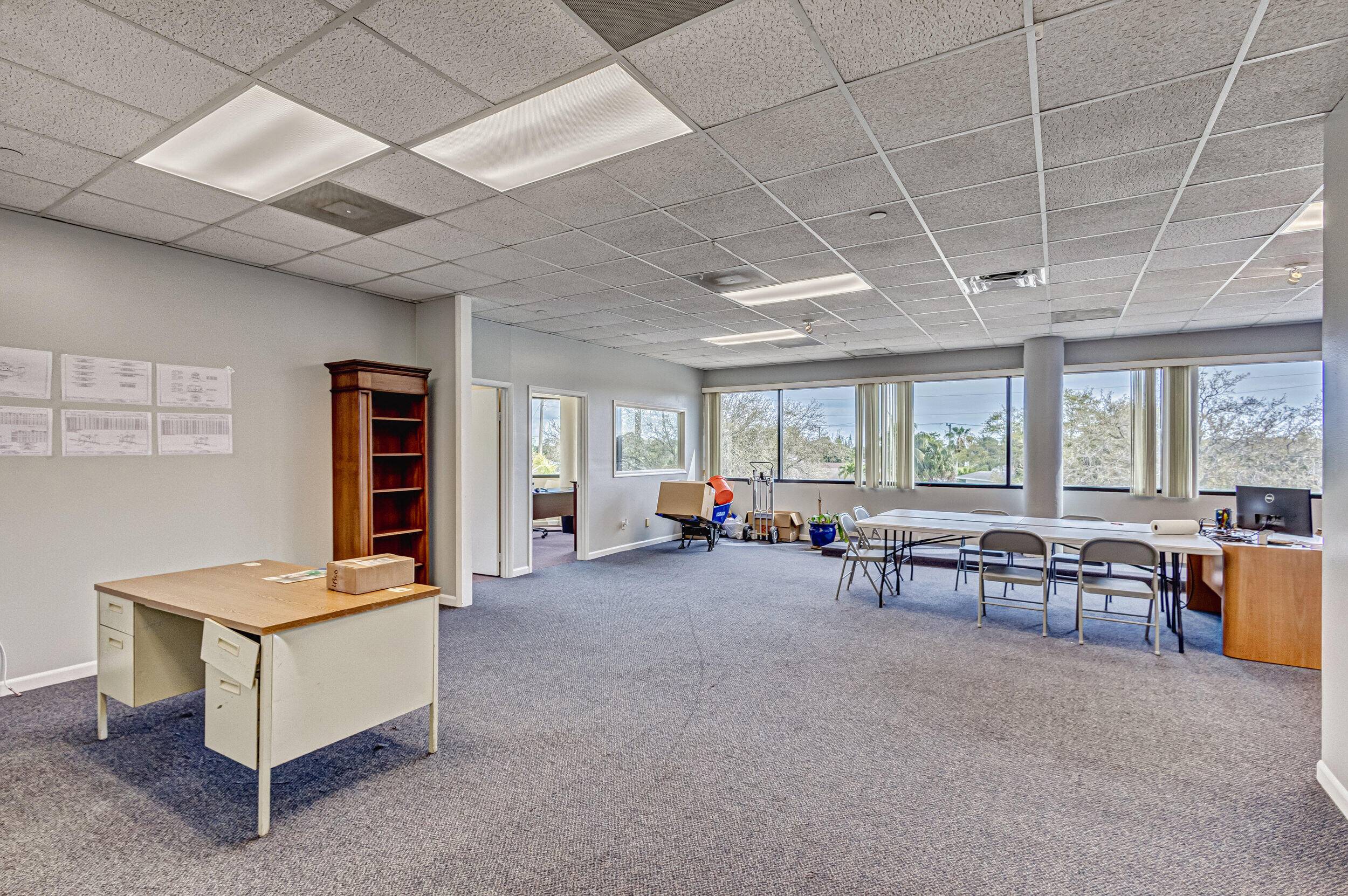 Available for lease is a 1, 995 sqft office space situated on the second floor of a dual two story building on Military Trail, near the Northlake and Military intersection.