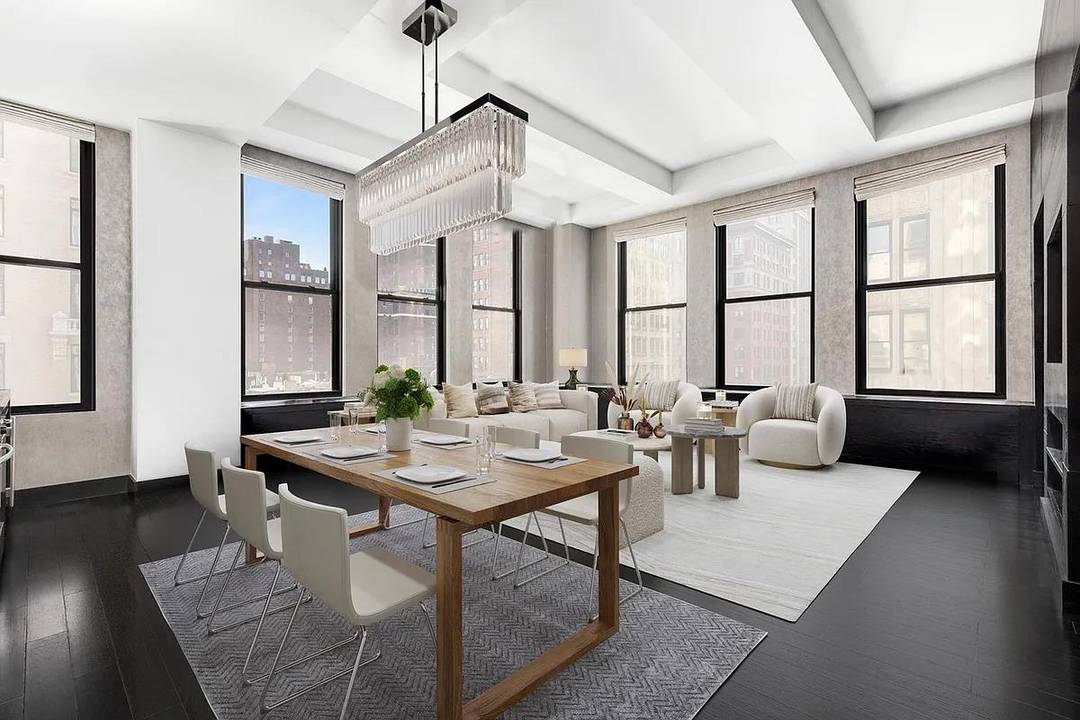 BRAND NEW TO MARKET Stunning Loft Style Corner Condo with 11ft Ceilings on Prime Park Avenue South in the Heart of Flatiron This spectacular 2 bedroom, 2.