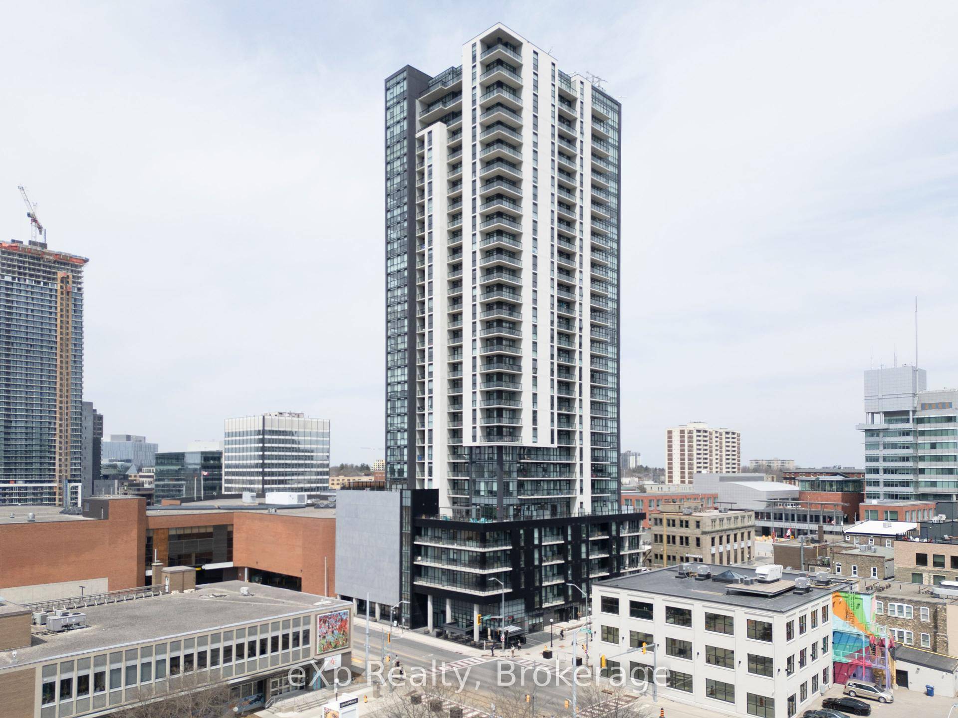 Live above the hustle an bustle in this southwest facing 17th floor unit at Charlie West in Downtown Kitchener.
