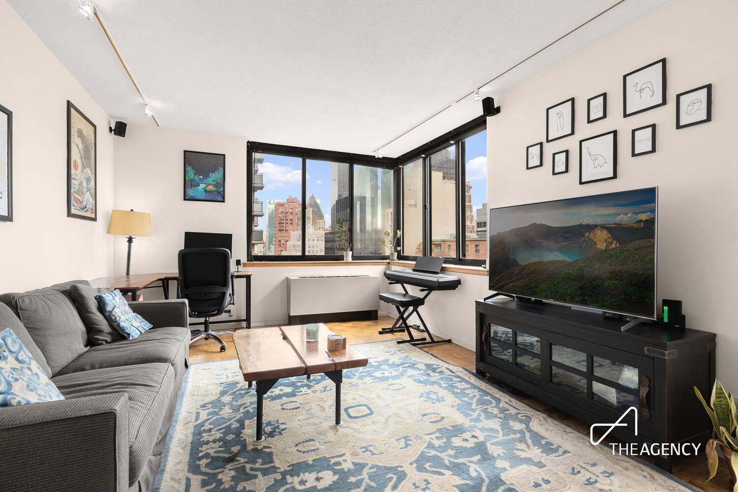 Residence 22E is a spacious one bedroom featuring great natural light, open views, and a private balcony with city and East River views.