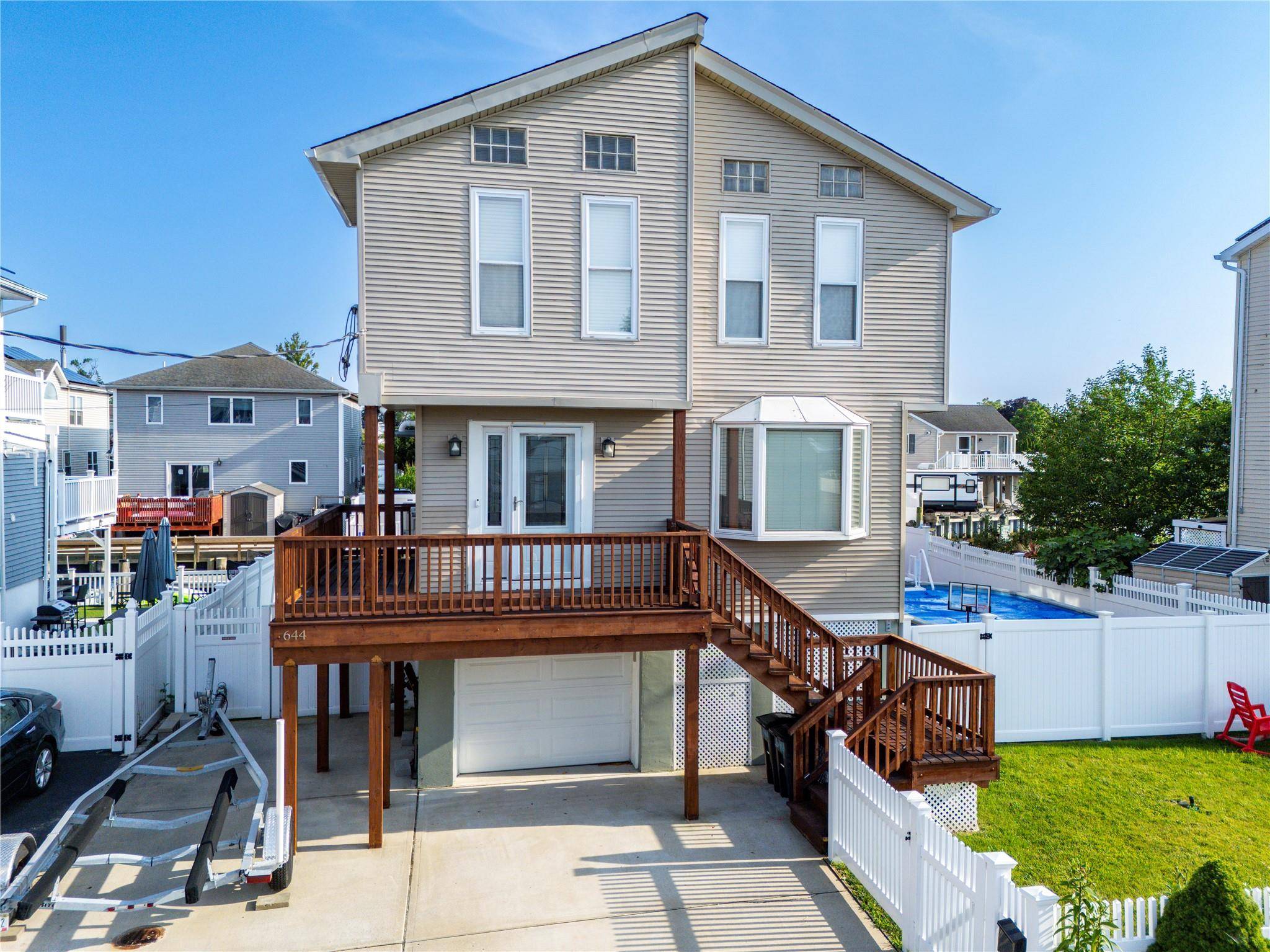 Perfect opportunity for true waterfront living in this updated RAISED FEMA compliant home !