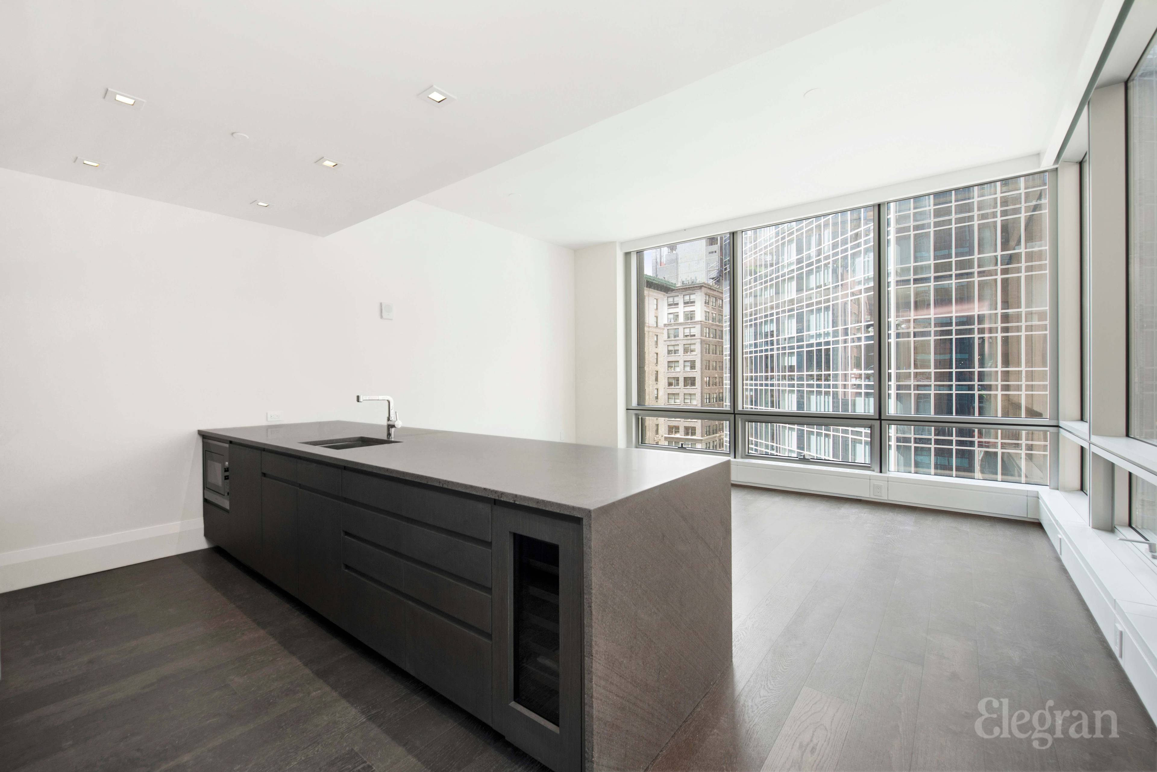 Remarkably spacious one bedroom, one and a half bathroom apartment available for rent on Madison Avenue the largest one bedroom in the building.