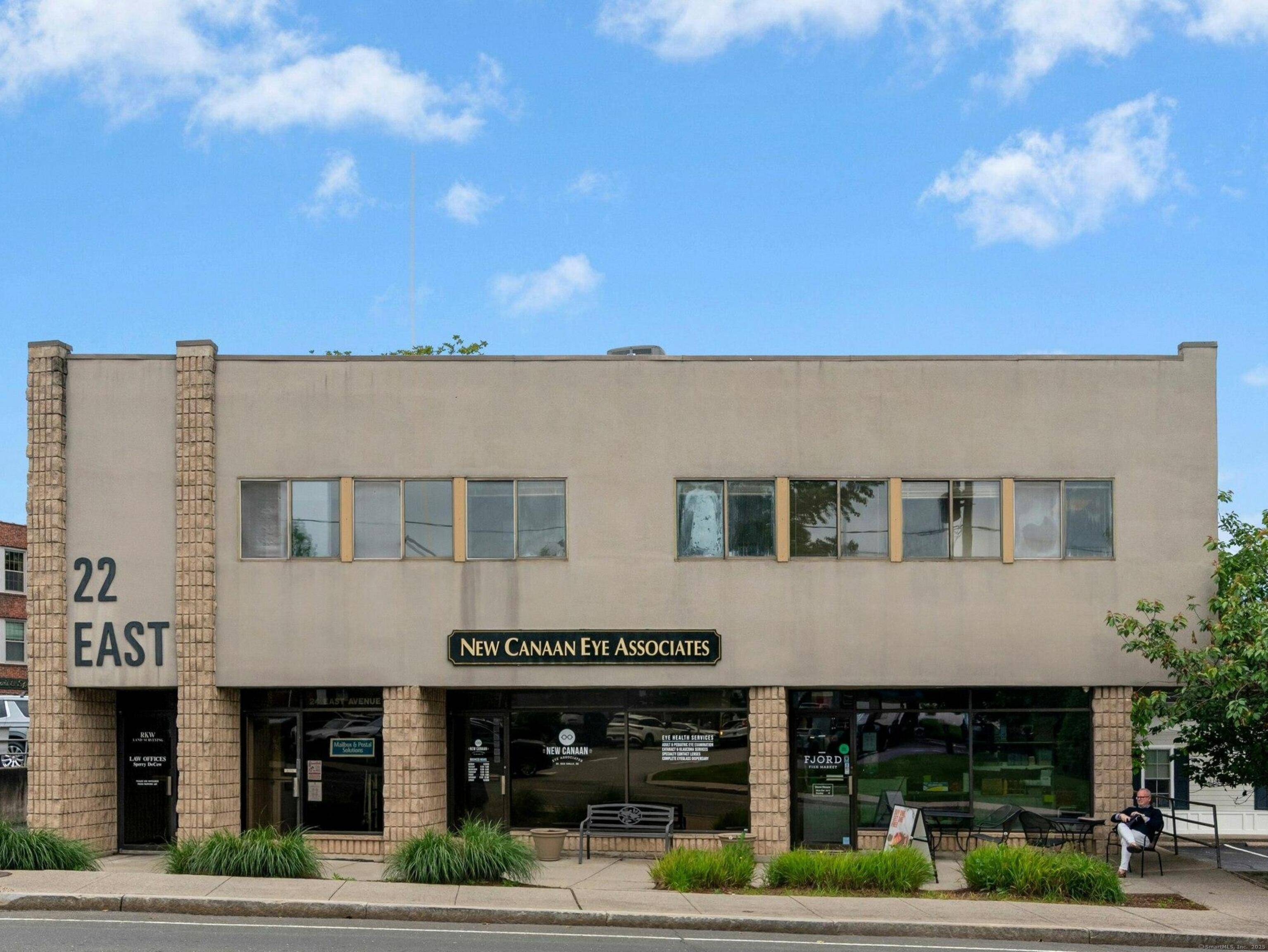 Located in the heart of downtown New Canaan, this second floor commercial condo presents an excellent opportunity for business ownership in a prime location.