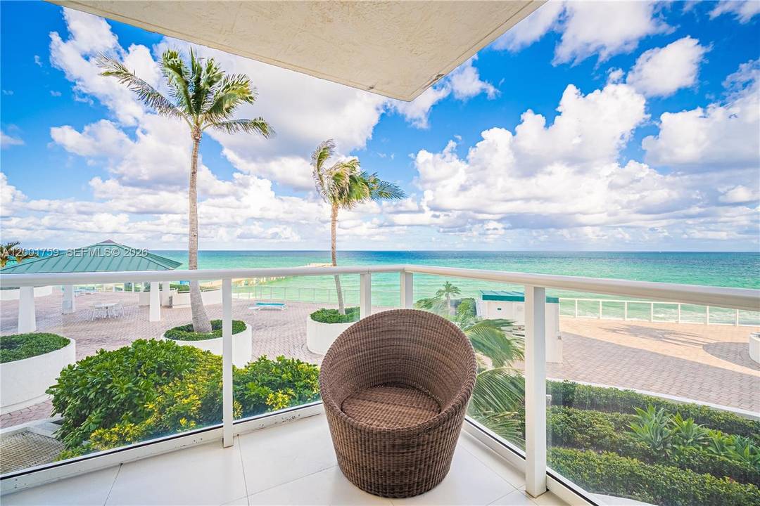 Exclusive direct oceanfront 2BR den 2.