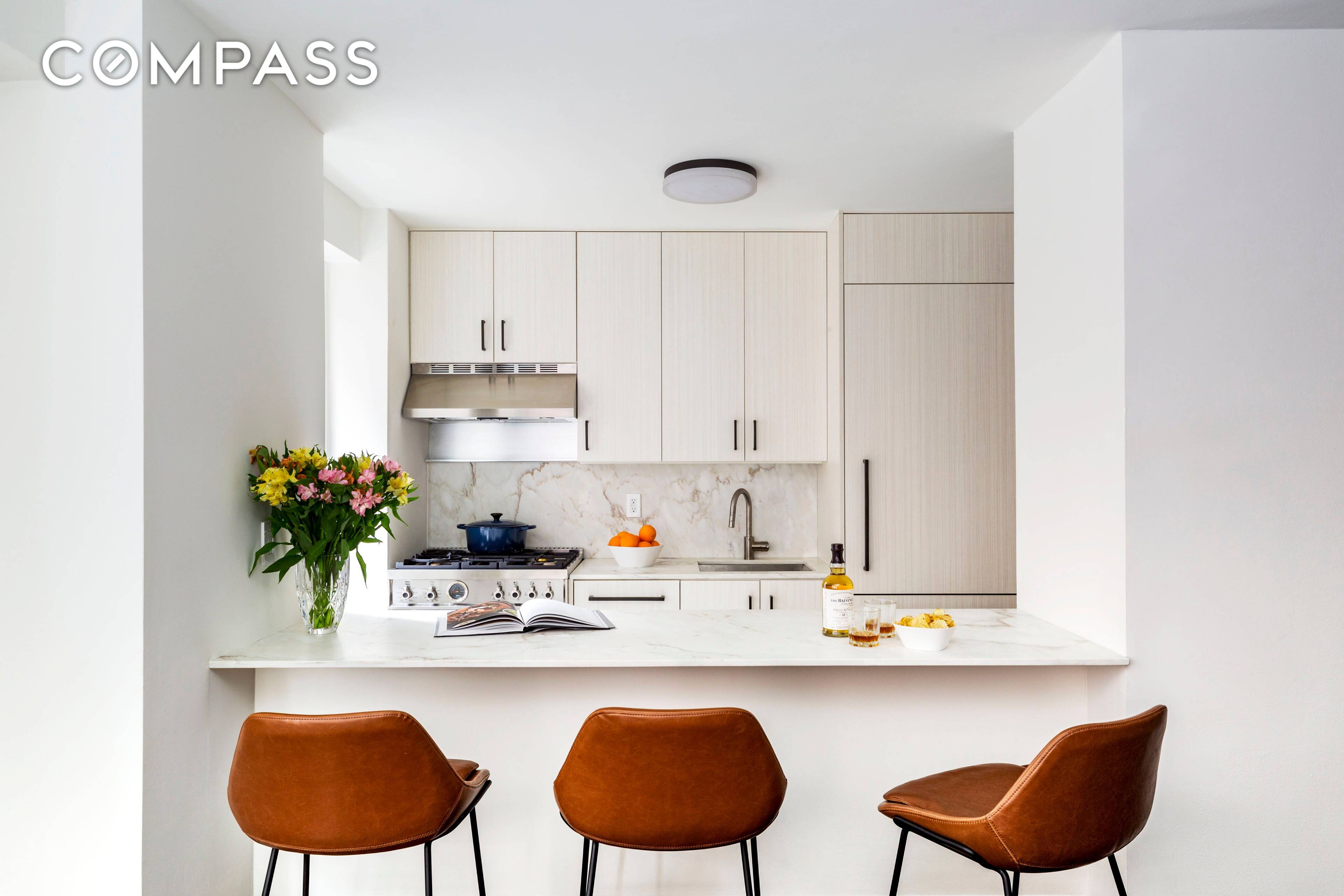 As you enter apartment 3H at The Lawrence House, in the heart of Greenwich Village, you cannot help but notice the volume of space this renovated one bedroom apartment offers.