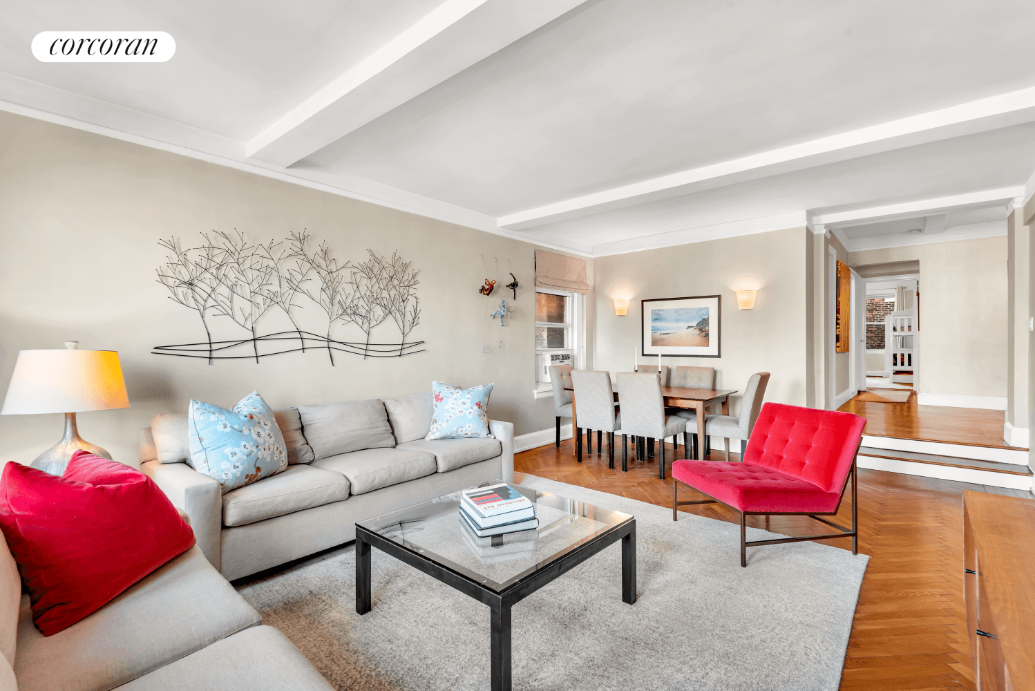 Welcome to Residence 11EF at 336 West End Avenue, a beautifully designed 2 bedroom, 2 bathroom home blending pre war charm with contemporary elegance.