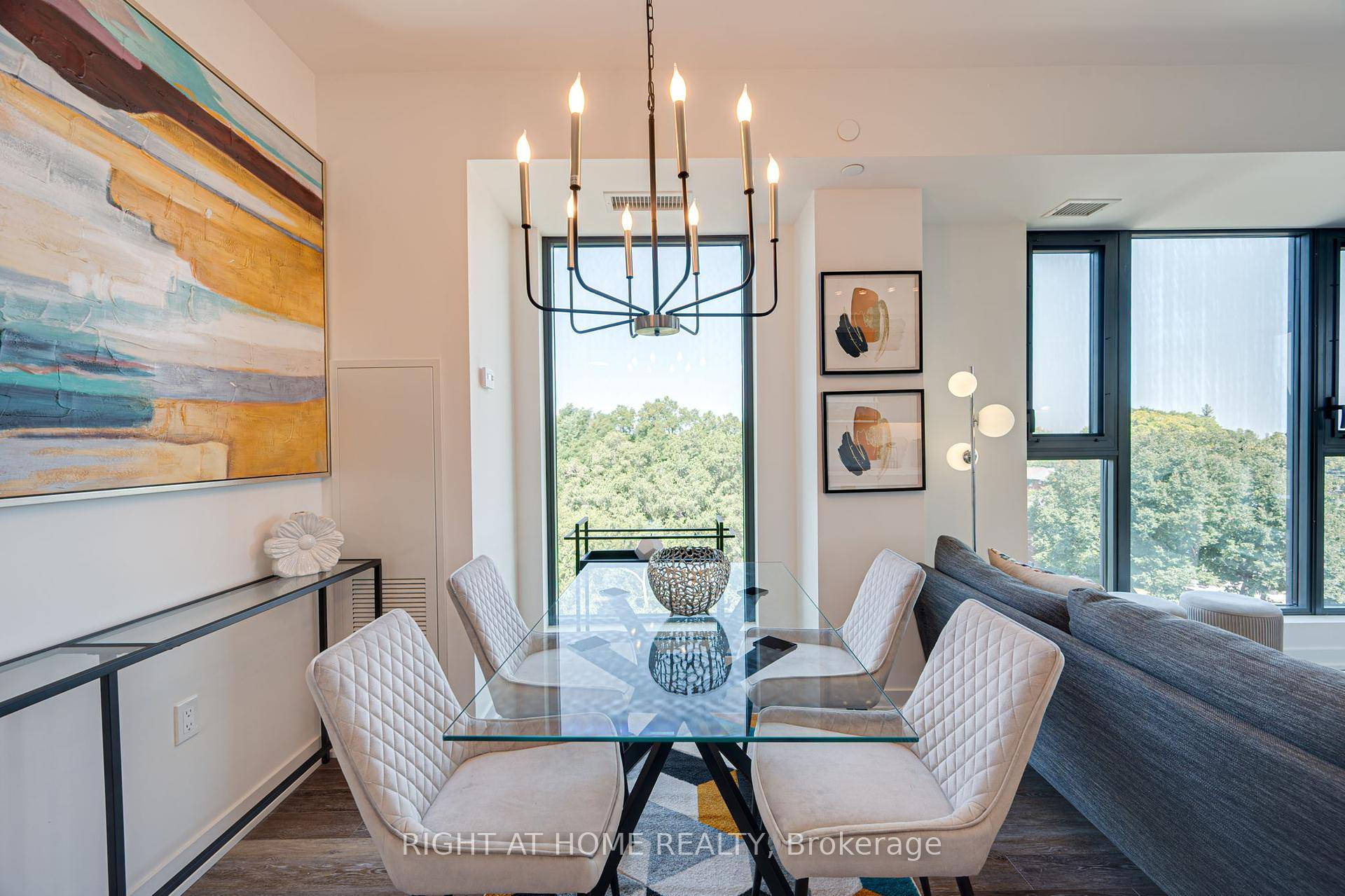 Turn Key Luxury Condo in Prime Lawrence Park Fully Furnished Corner Suite with Ravine ViewsWelcome to elevated living in one of Torontos most prestigious neighborhoods Lawrence Park.
