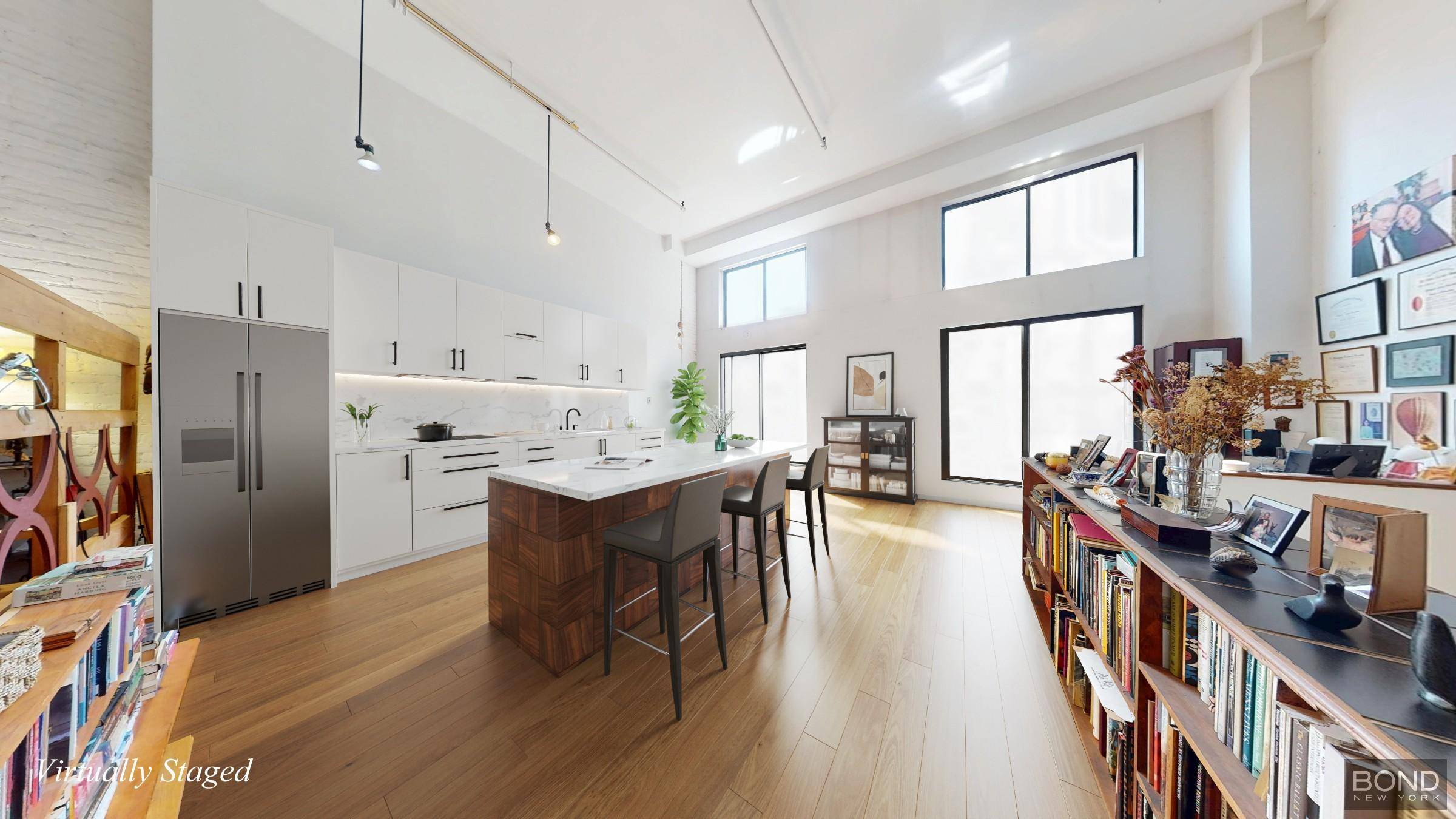 NEW PRICE ! Now THE lowest priced coop property over 1700 sq ft, in Flatiron a south facing, open plan DUPLEX LOFT with private patioGIGANTIC, two floor residence, 47 foot ...