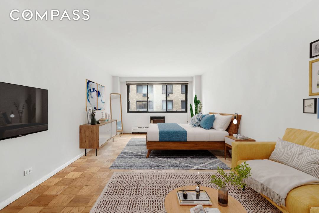 Welcome to Apartment 10FS at The Chelsea Lane a pin drop quiet, oversized studio overlooking a lush courtyard in the heart of Flatiron Chelsea, just off Fifth Avenue and one ...