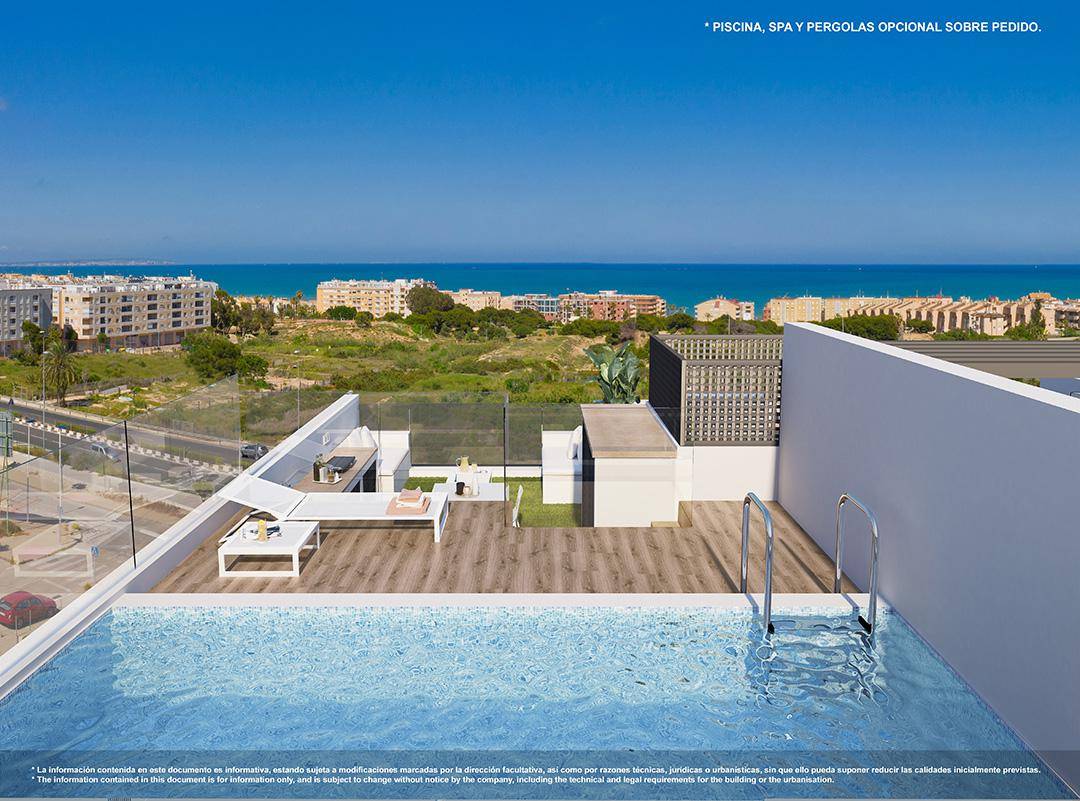 SEA VIEWS with the possibility of a PRIVATE POOL OR JACUZZI High quality homes in a closed residential complex with luxury equipment and a complete qu