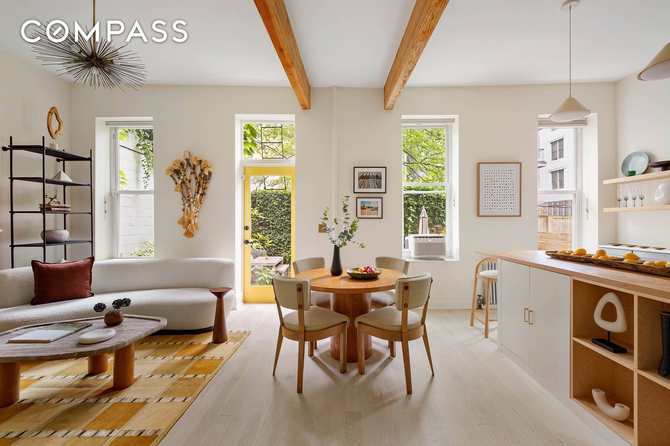 Welcome to this beautifully designed, move in ready duplex with a private garden, located in a charming, converted pre war building in the heart of Clinton Hill.