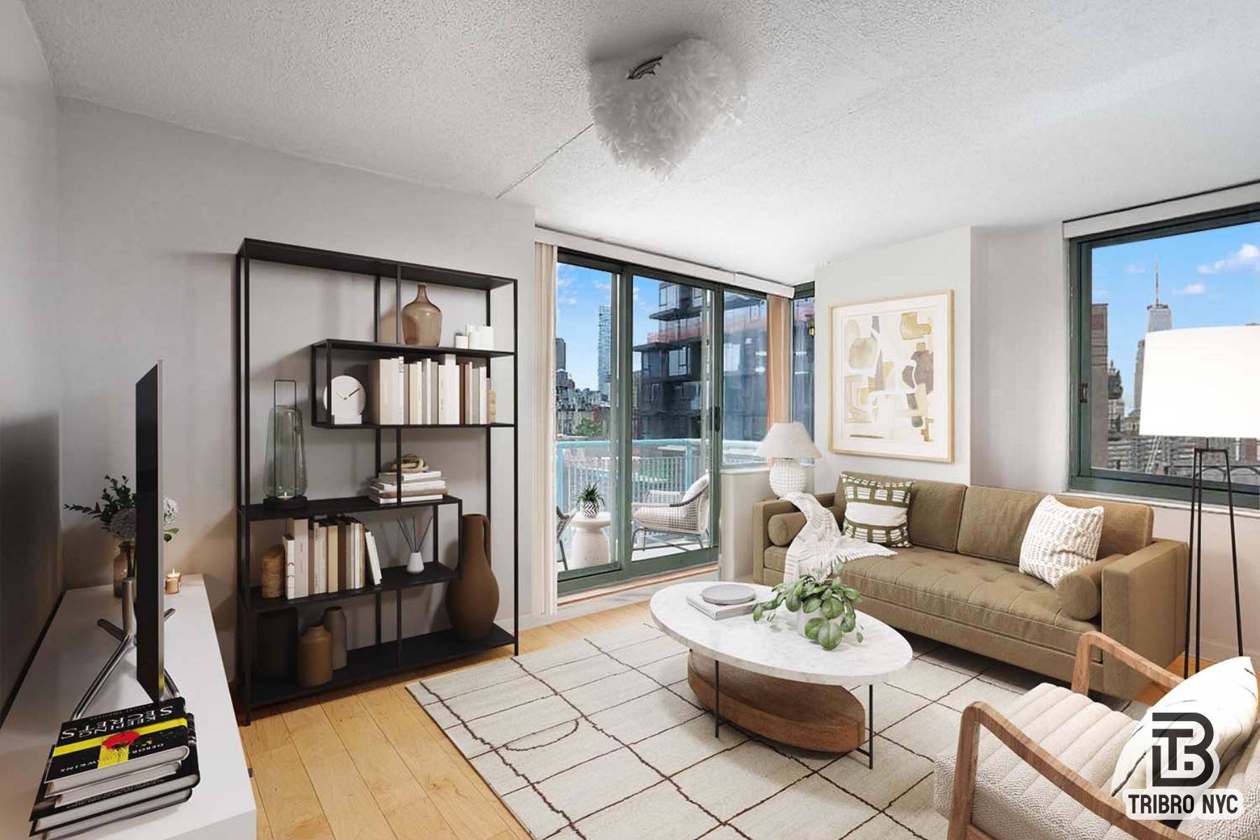 2BR Home Office Condo with Balcony amp ; Beautiful Views Henry amp ; Market St, Two Bridges Welcome to this bright and flexible 2 bedroom, 1 bathroom condo with a ...