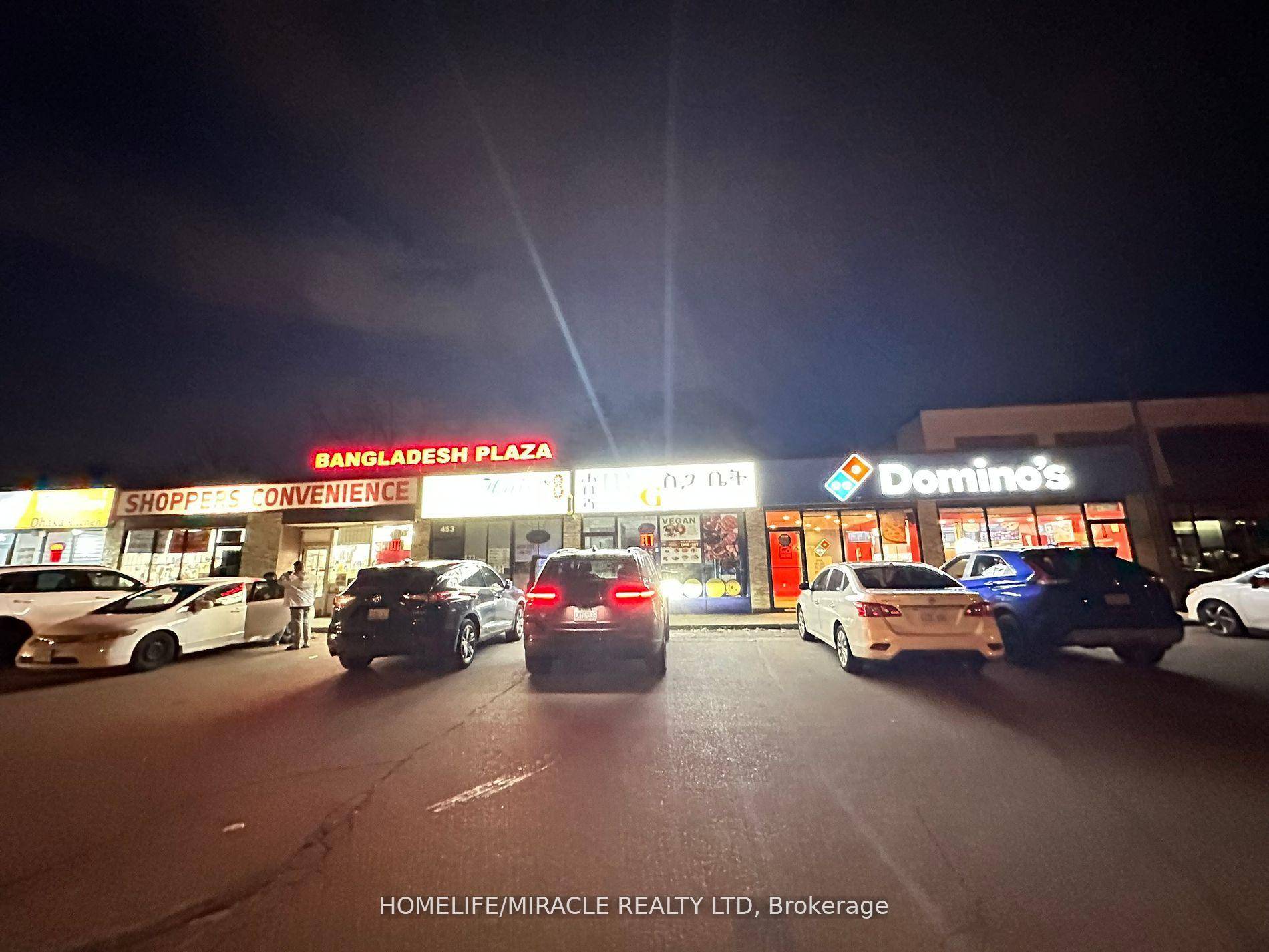 This property offers excellent visibility traffic flow and Busy Neighborhood, positioning it well within the mixed use commercial hub of the Clairlea Birchmount area.