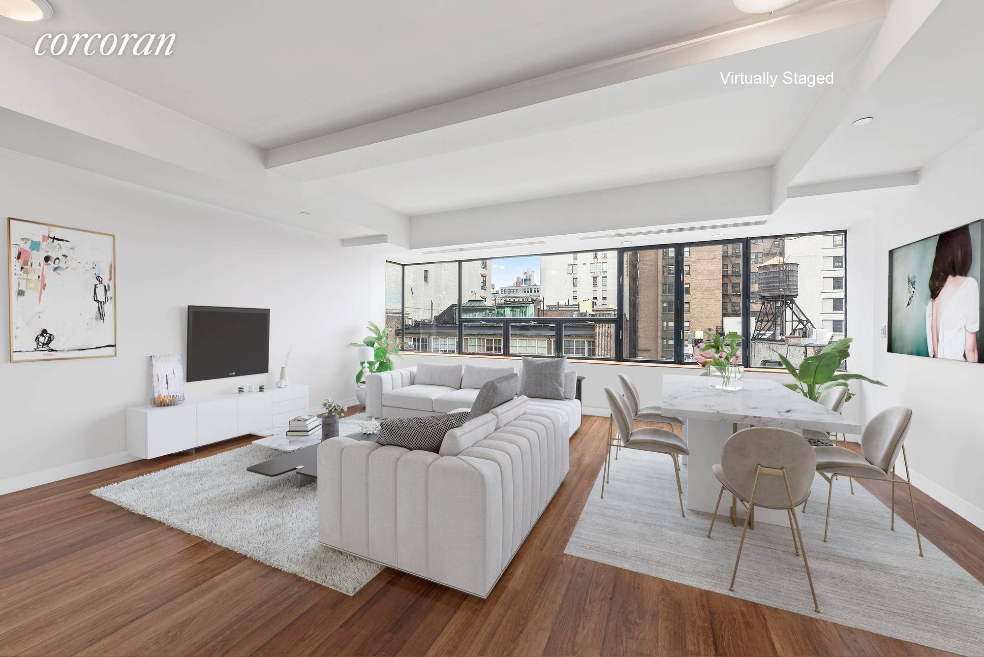 LEASED UNTIL 2022. Prime NoMad location, this fantastic full floor, two bdrm loft is almost 1600 sq ft and in mint condition.