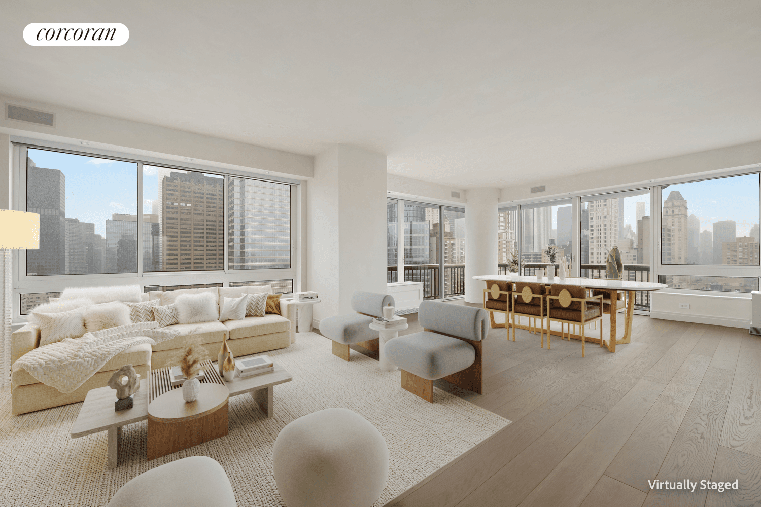 Be the first to live in this Upper East Side gem 3600 sq ft of luxury living at 167 East 61st Street, apartment 28BCDEmbrace unparalleled luxury of this spacious residence.