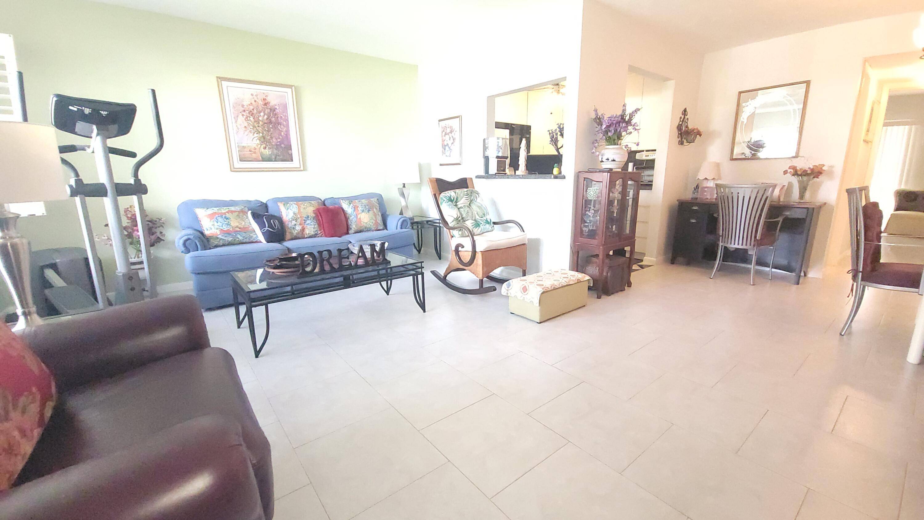 Beautiful ground floor, one bedroom, one full bath and one half bath condo in this 55 resort style community.