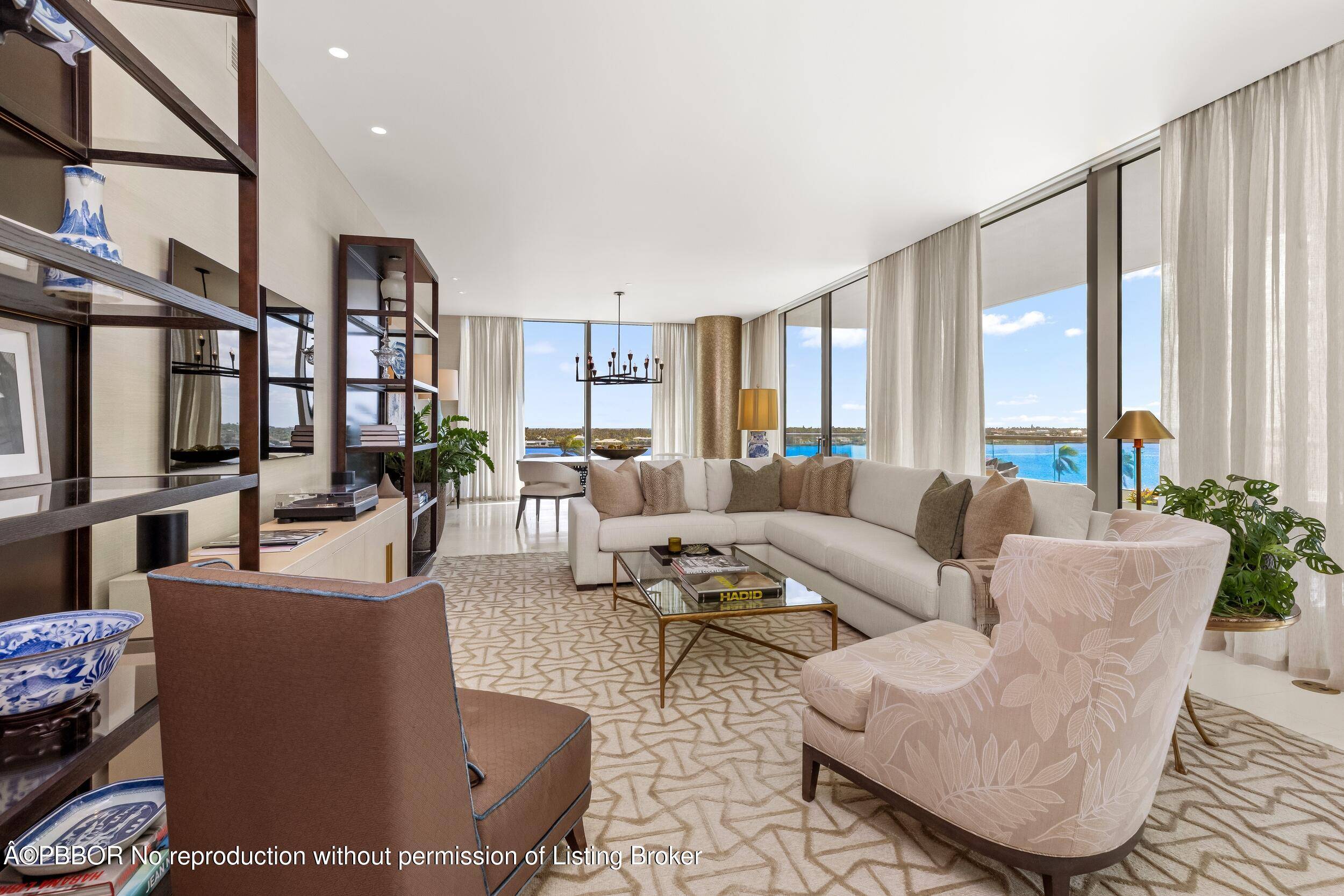 Gorgeous custom waterfront condominium with beautiful designer finishes throughout.