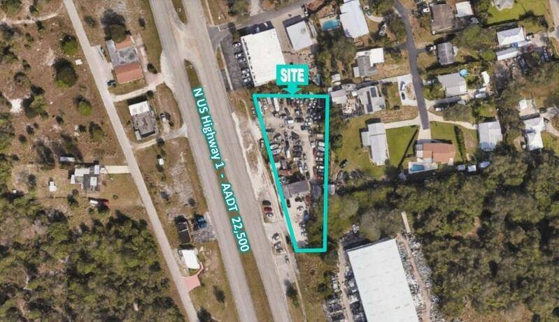 Commercial property with over 300' frontage on US Highway 1.