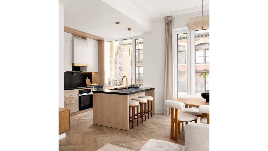 Discover Residence 3A at 660 Lexington, a thoughtfully designed two bedroom, two and one half bathroom home spanning 1, 600 square feet, with interiors by the renowned firm Paris Forino ...