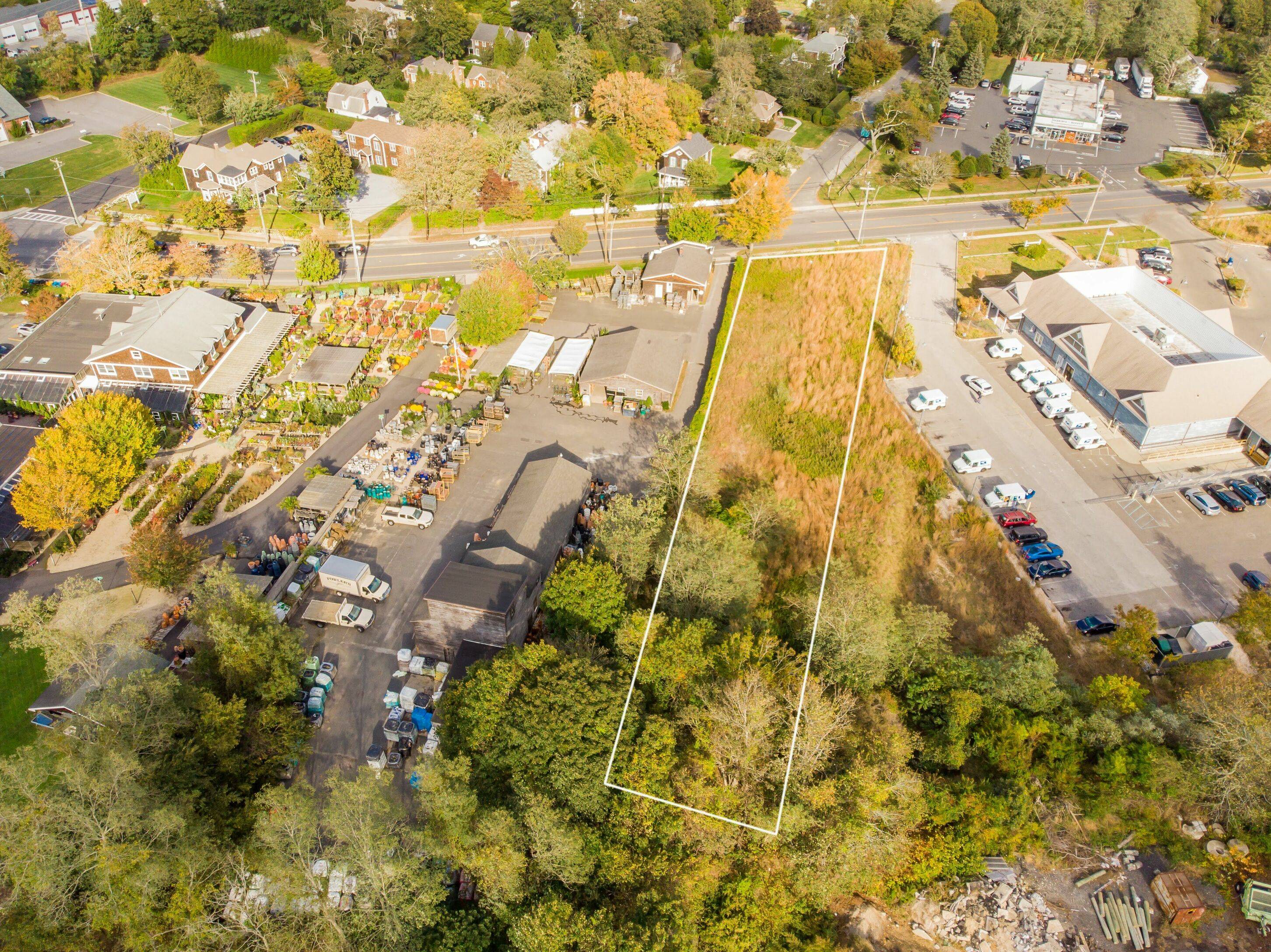 Southampton Village cleared building lot.