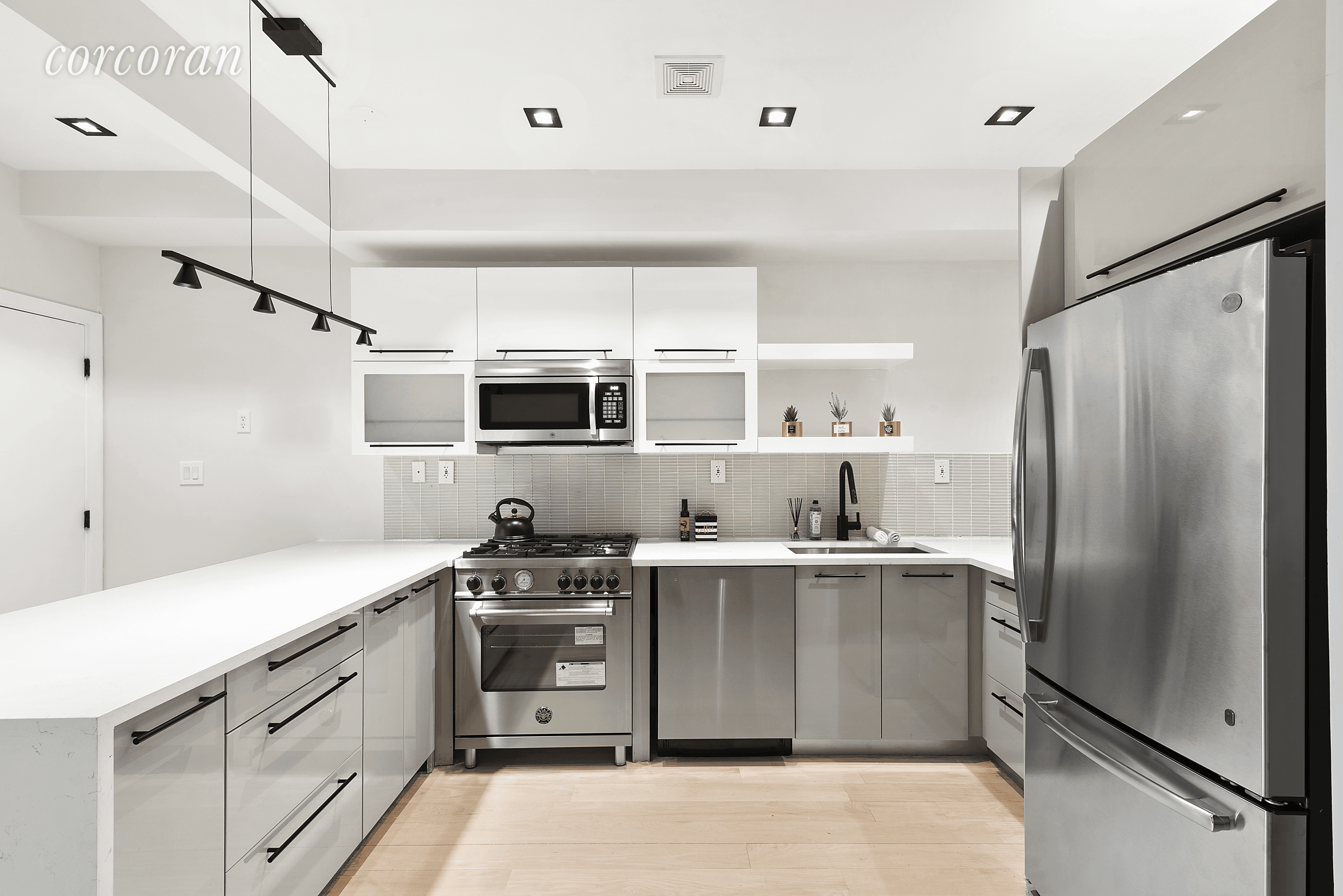 This modern duplex condo is the ideal oasis from the big city.