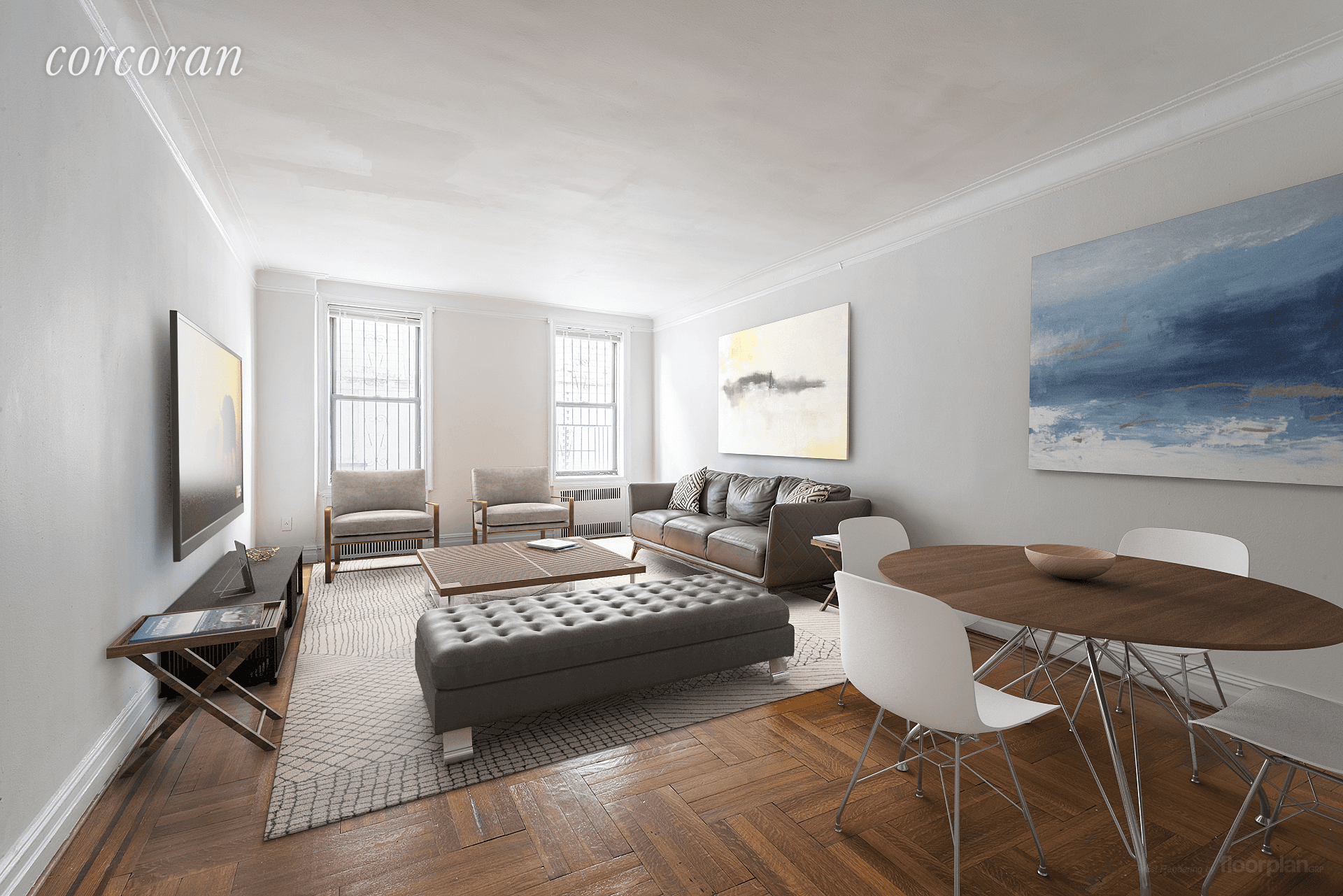 Look no further for the beauty of a classic Pre War apartment.