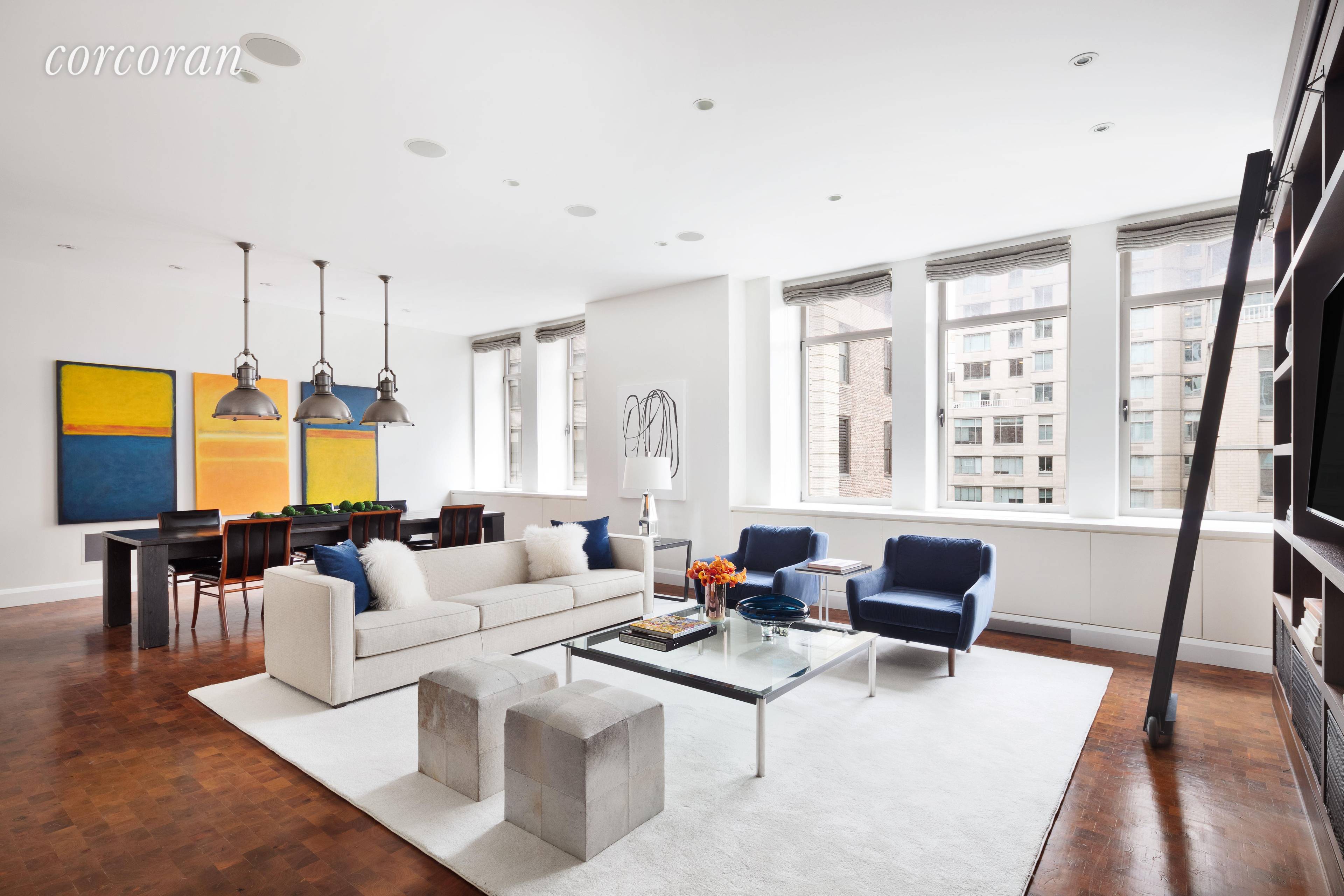A rare find, this duplex residence affords easy living with tons of space, abundant storage, and the full amenity package that The Chelsea Mercantile is known for.