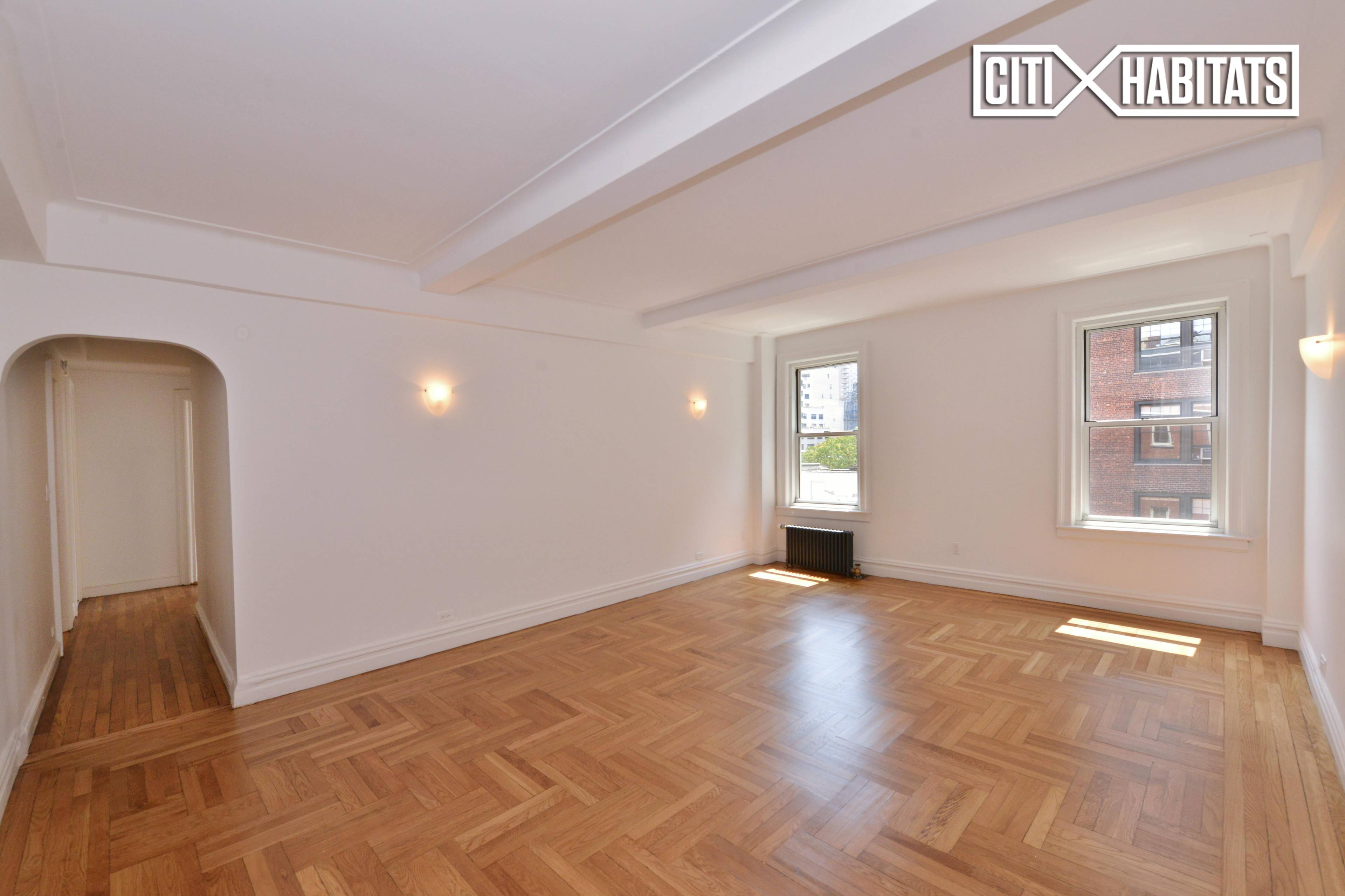 PRE WAR SPLENDORPerfectly located a few blocks from Central Park, shopping and transport, this bright, 1, 300 sq ft renovated apartment is available now.