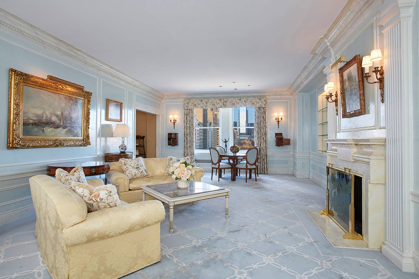 The unique opportunity to combine apartments 901 and 904 has resulted in a spacious and distinctive residence with more than 50 feet and four rooms facing Fifth Avenue, Grand Army ...