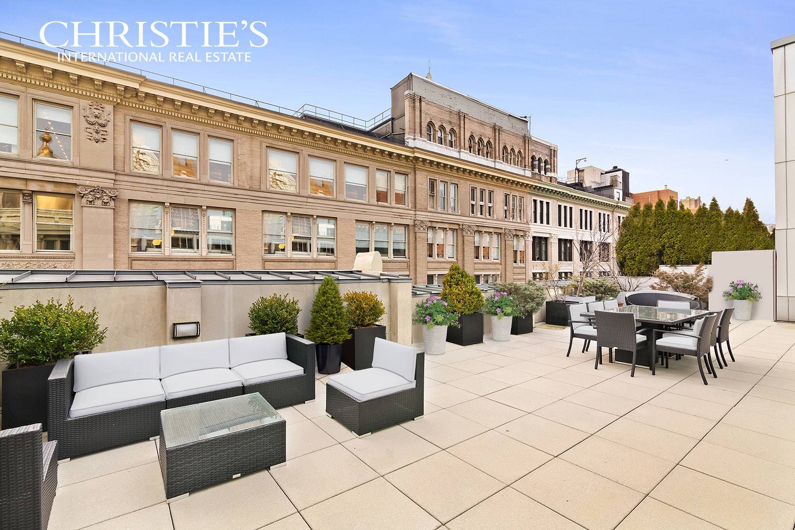 Penthouse B at New York City's O'Neill Building is Sixth Avenue's most revered home.