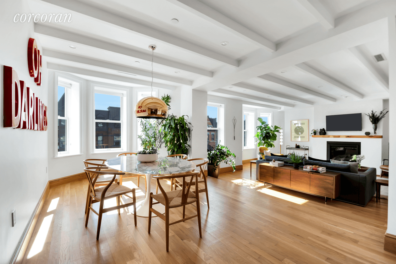 Designed by The Brooklyn Home Company, this expansive 4 bedroom, 2 and a half bath condo is comprised of a full floor of a double wide townhouse just one block ...