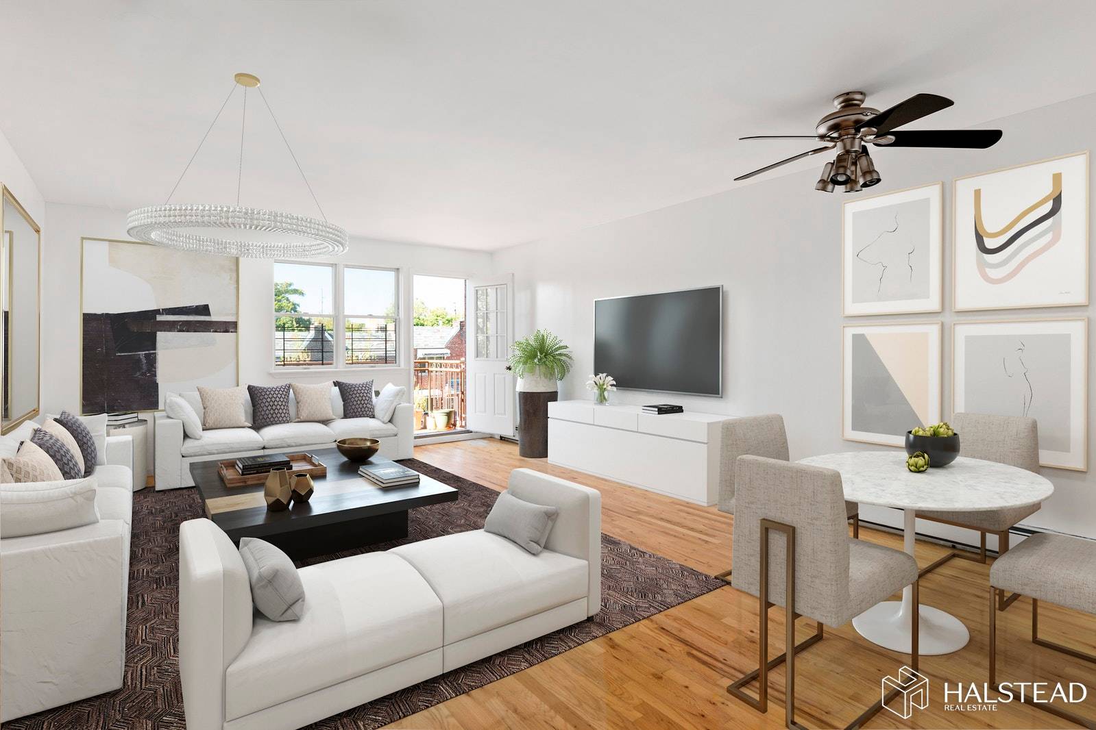 This 2BR 1BA third floor condo has an exclusive 800 square foot roof terrace with a view all the way to Coney Island !
