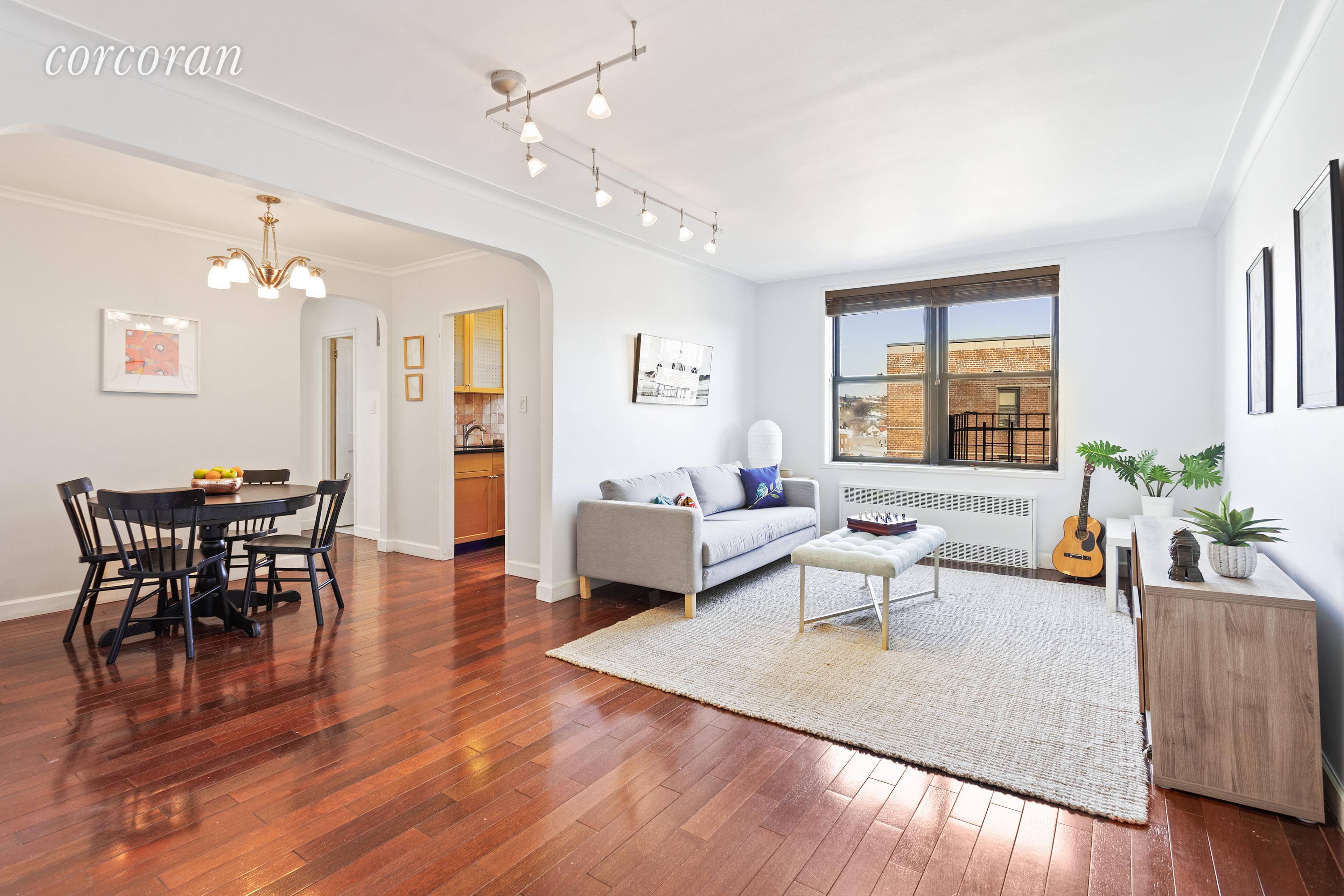 Pristine two bedroom unit with views of the Freedom tower and the Verrazzano bridge.