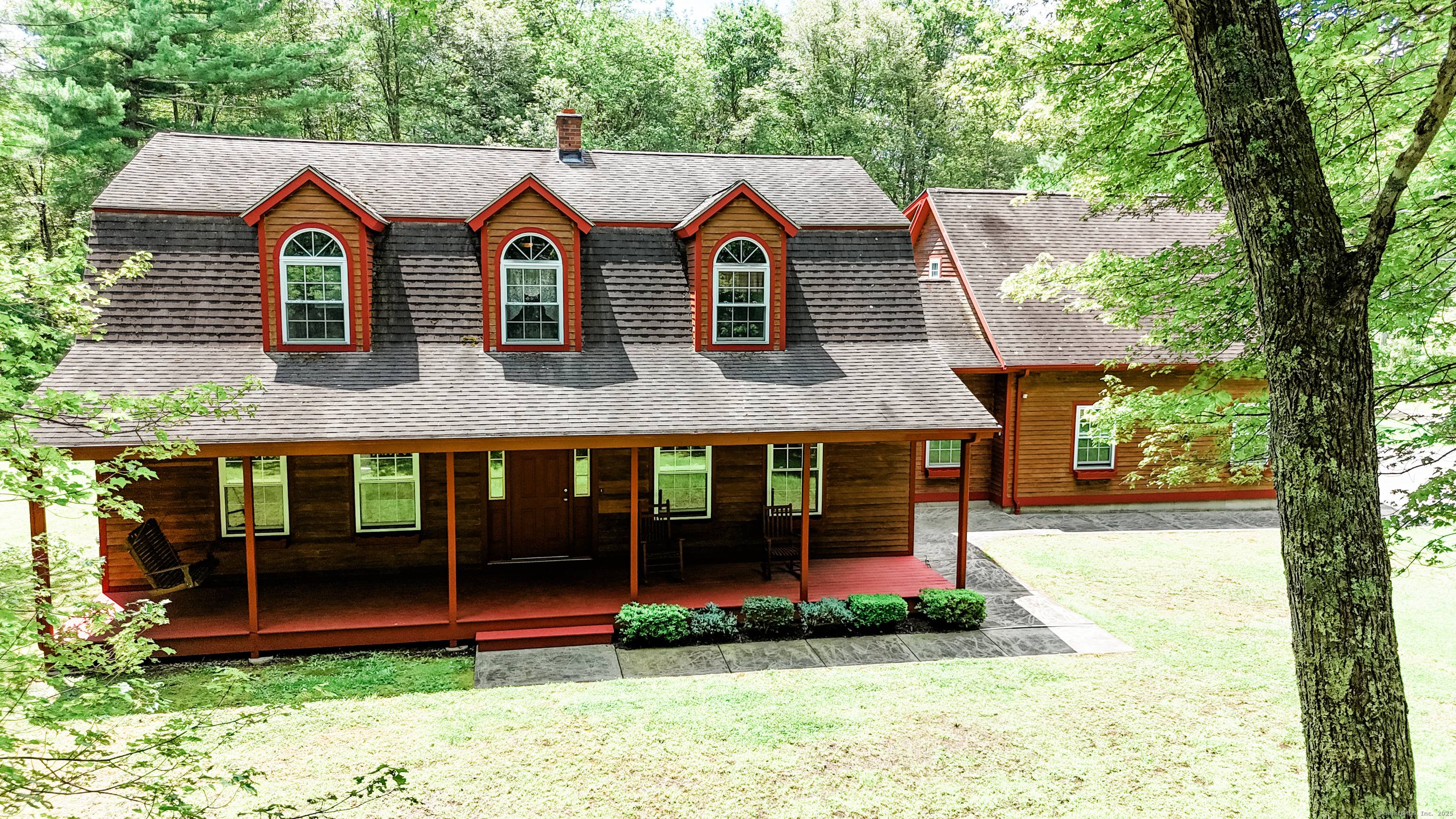 Looking for a custom built home that's set on a peaceful setting ?