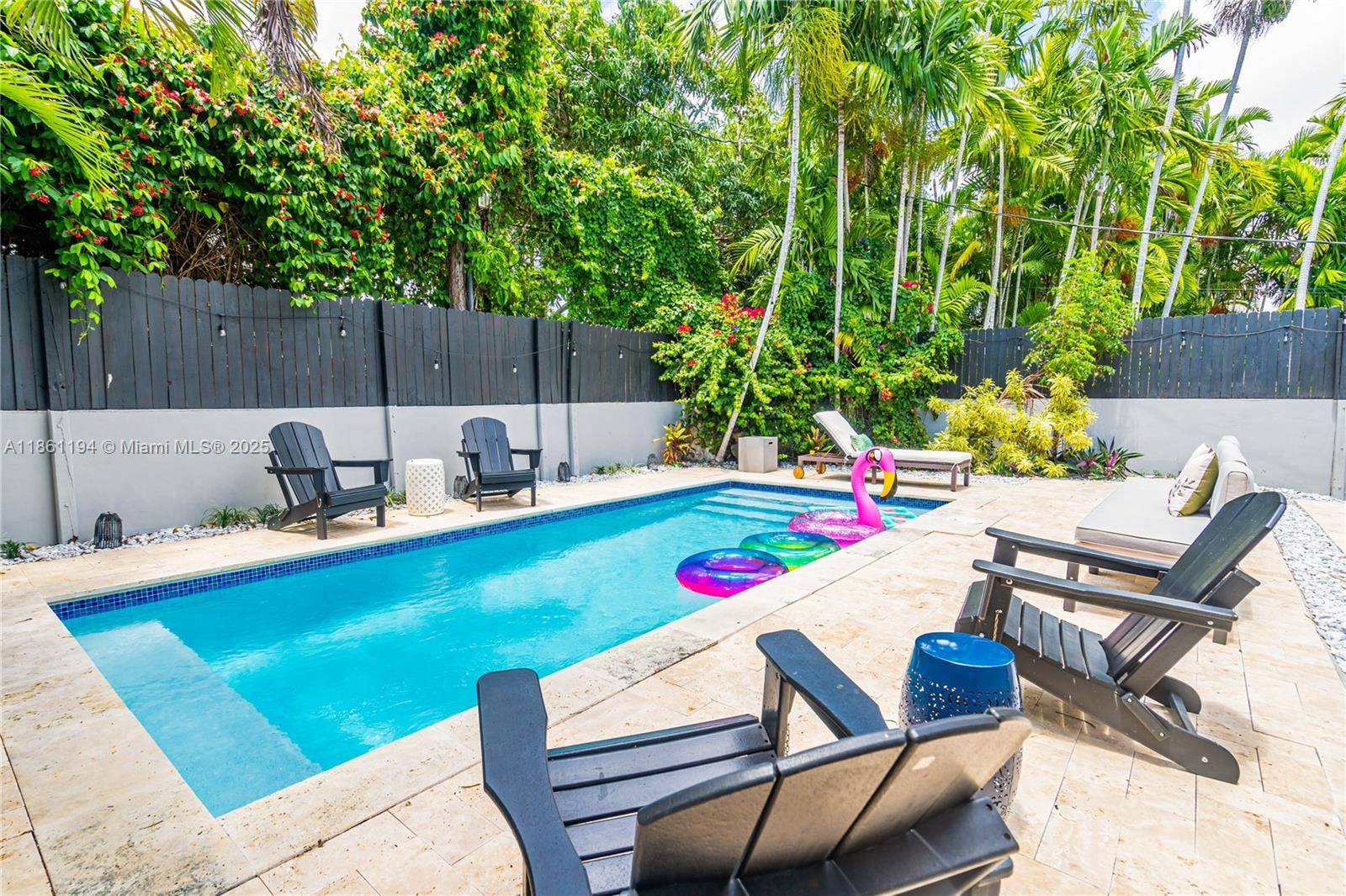 FALL IN LOVE WITH THIS SUN FILLED EXTRA LARGE 3, 900 SF HOME WITH A BRAND NEW POOL IN PRESTIGIOUS BRICKELL ON THE ROADS AREA.