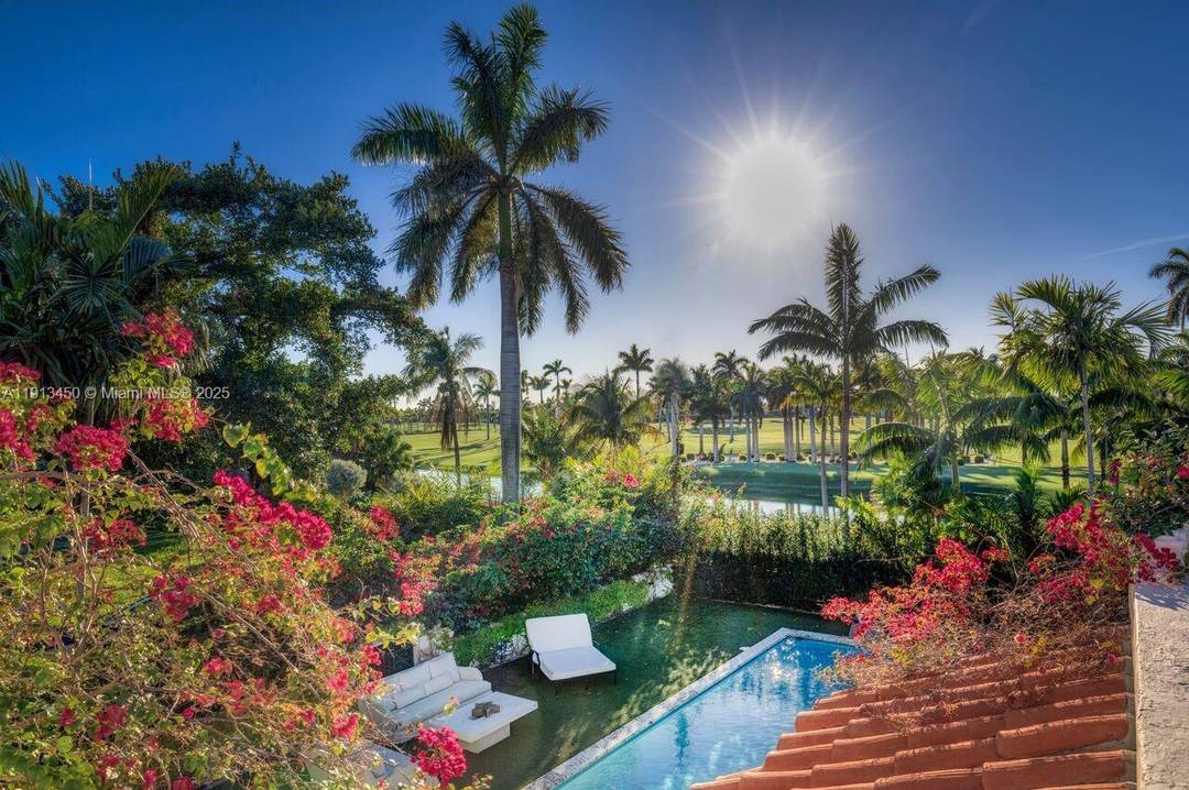 Magnificent mediterranean on private La Gorce Golf Course.